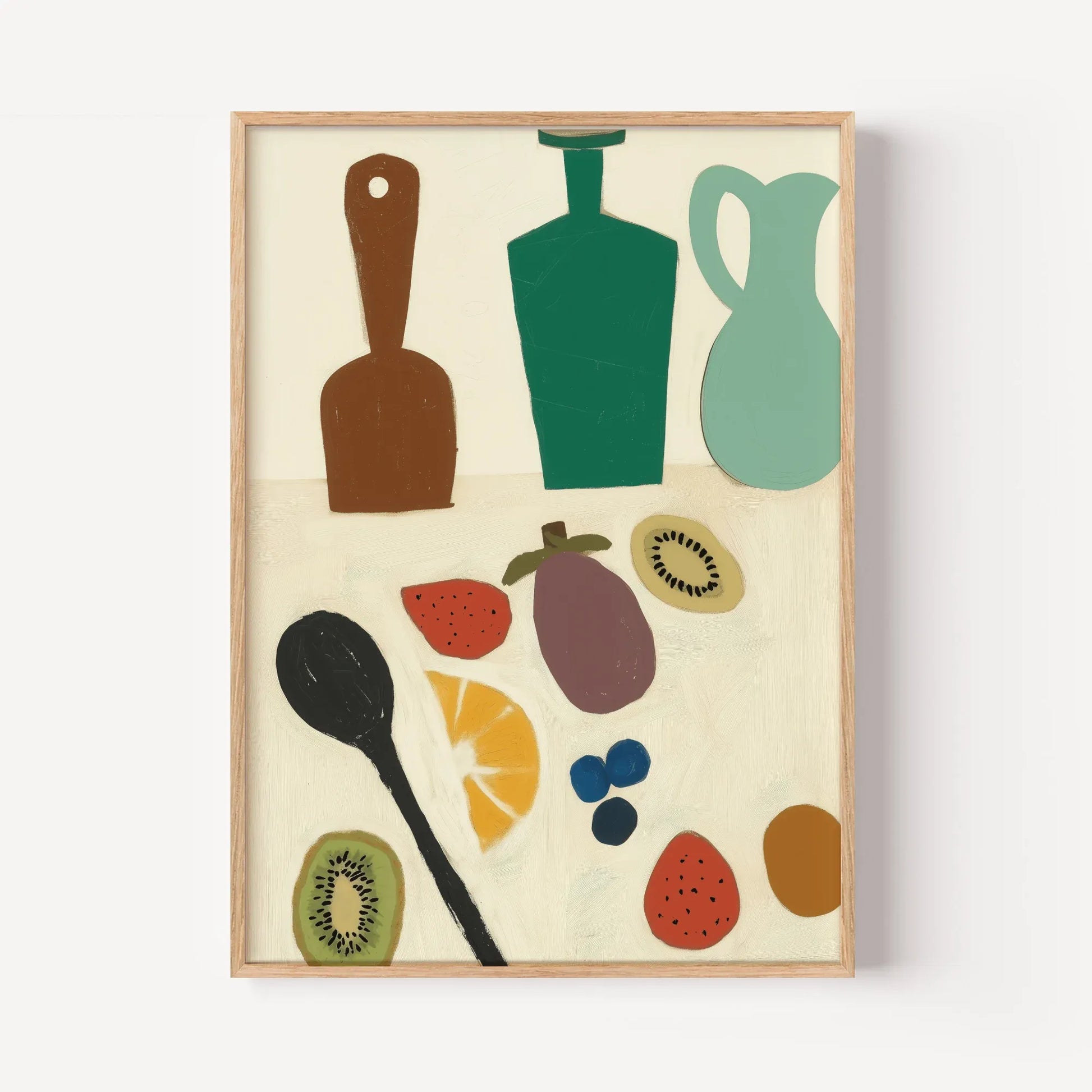 Abstract Fruit Salad Medley