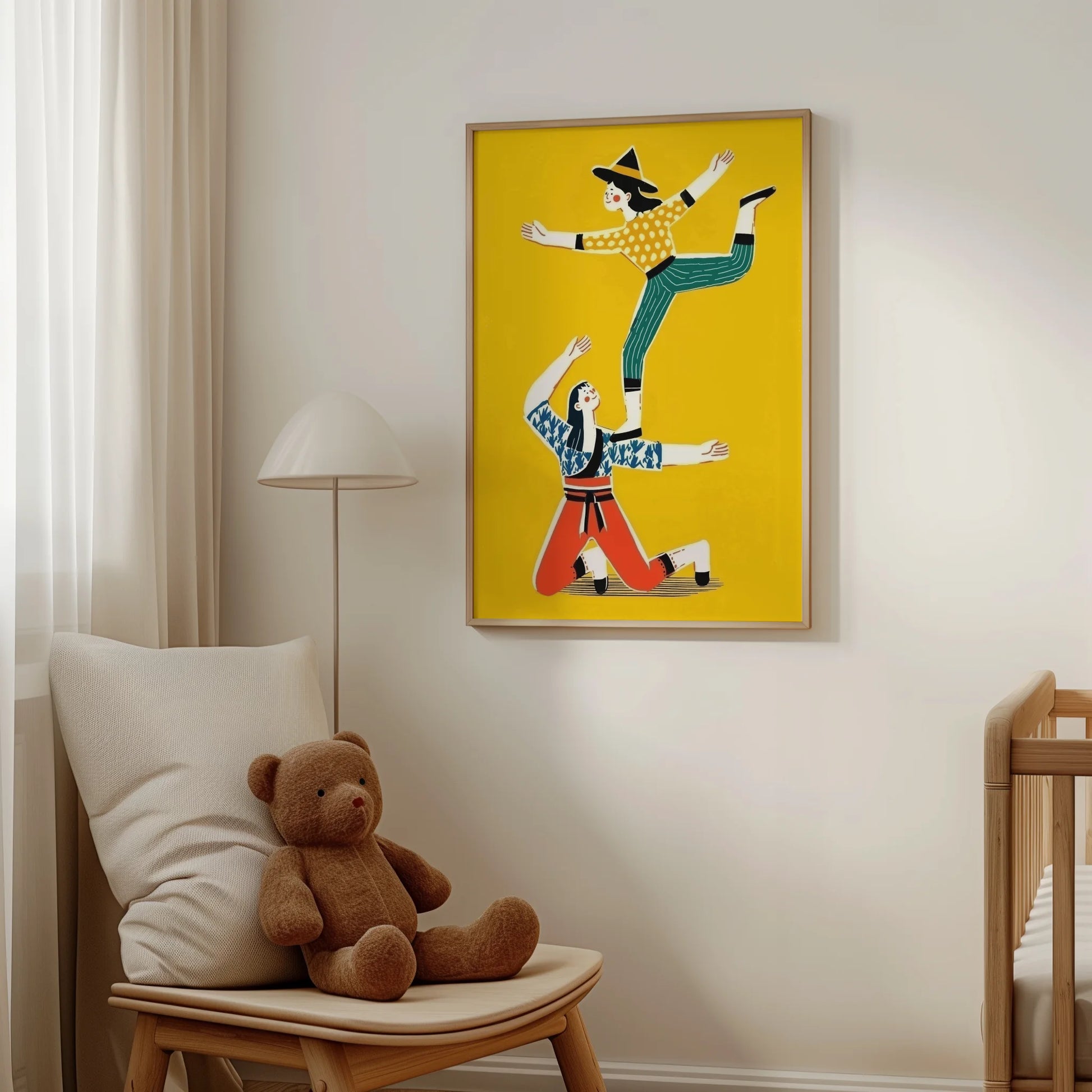 Acrobats on Yellow