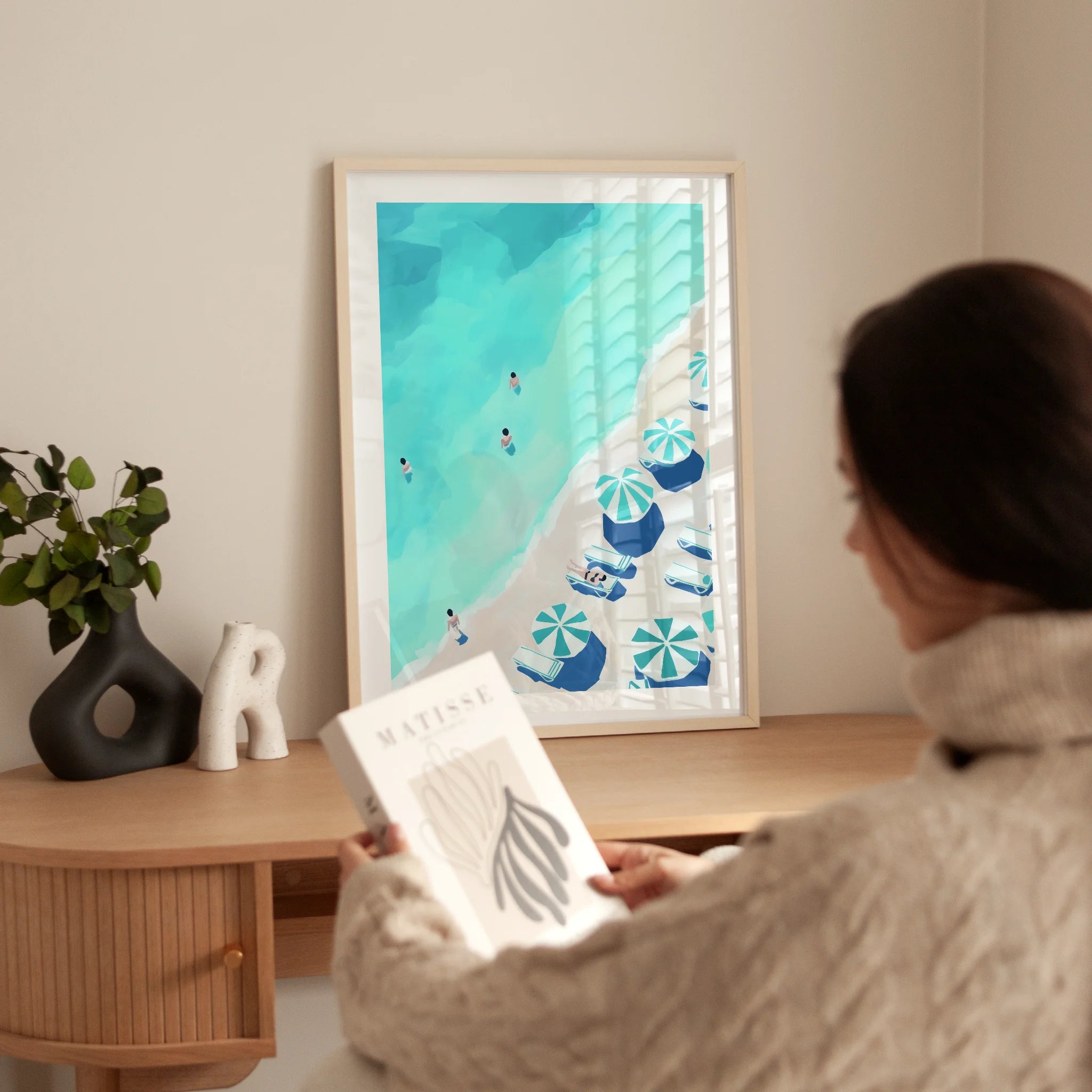 Aerial Beach Serenity