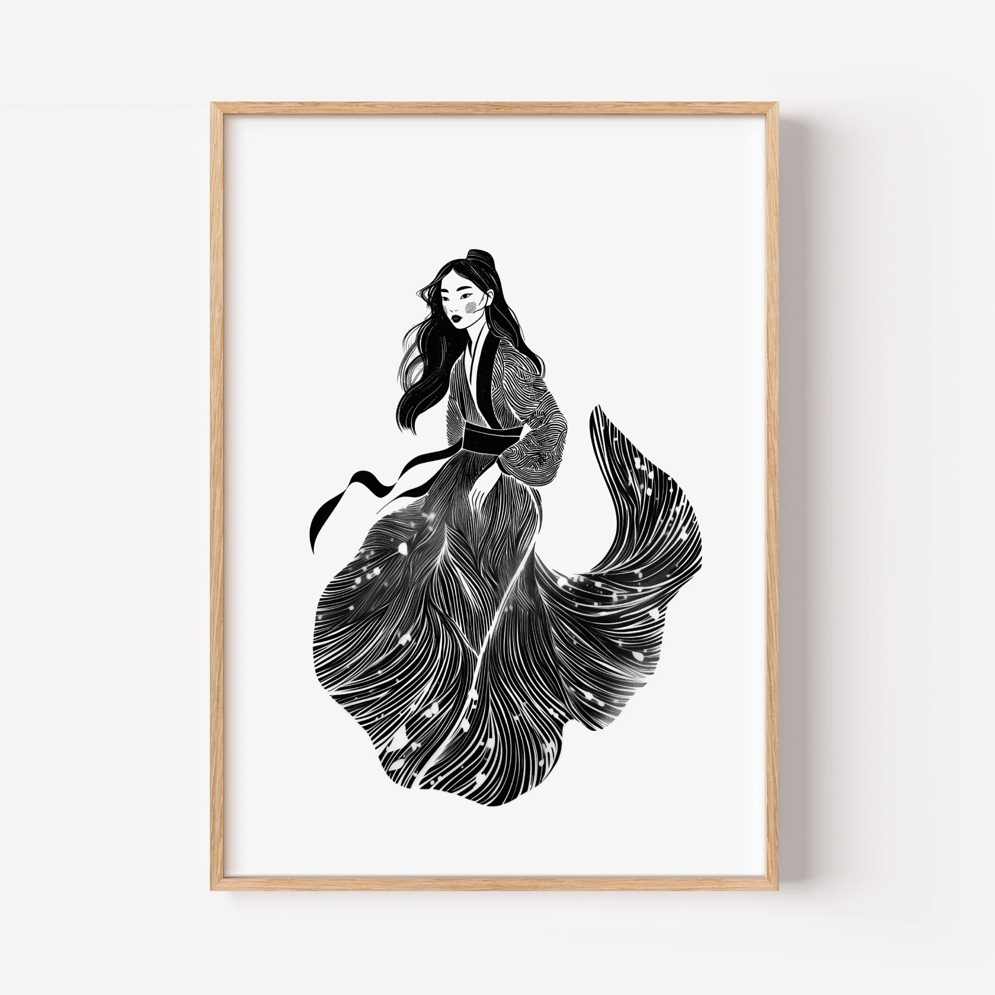Asian Grace in Swirling Silk 2