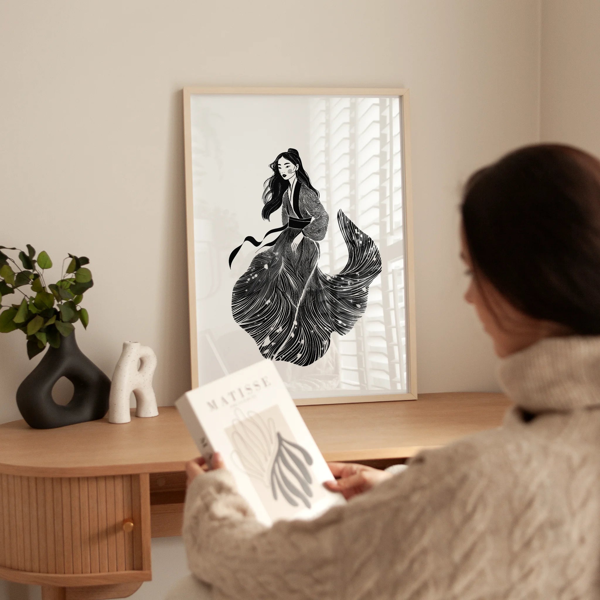 Asian Grace in Swirling Silk 2