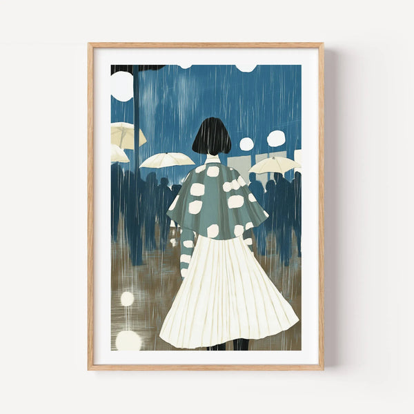 City Lights and Raindrops