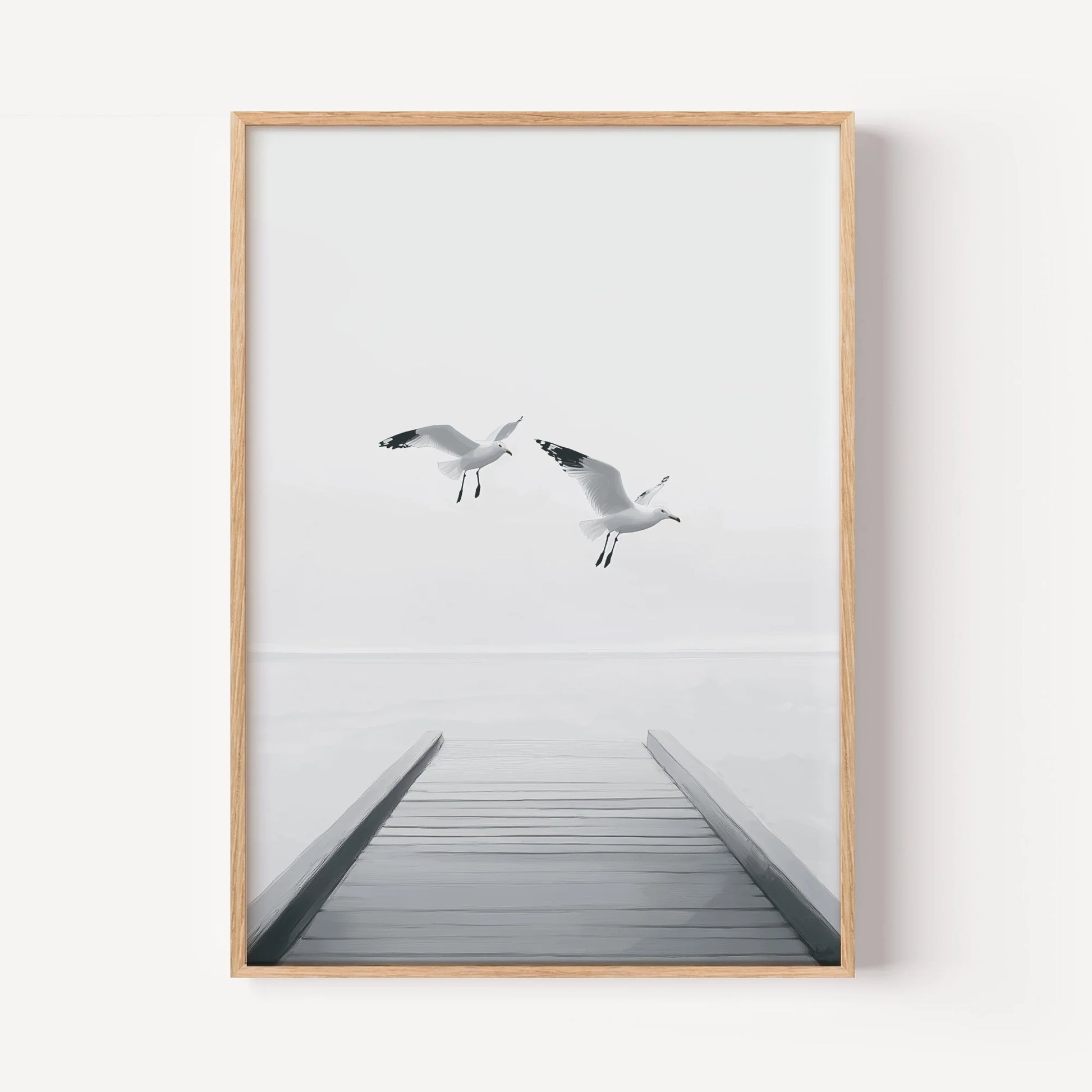 Flight Over the White Mist