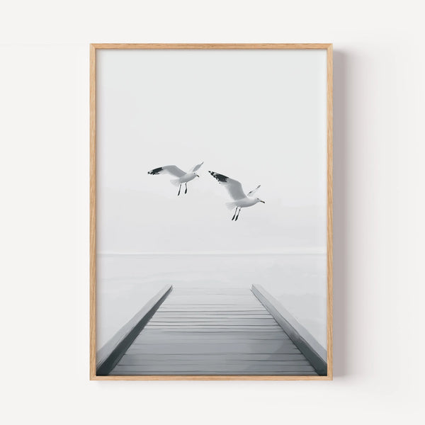 Flight Over the White Mist
