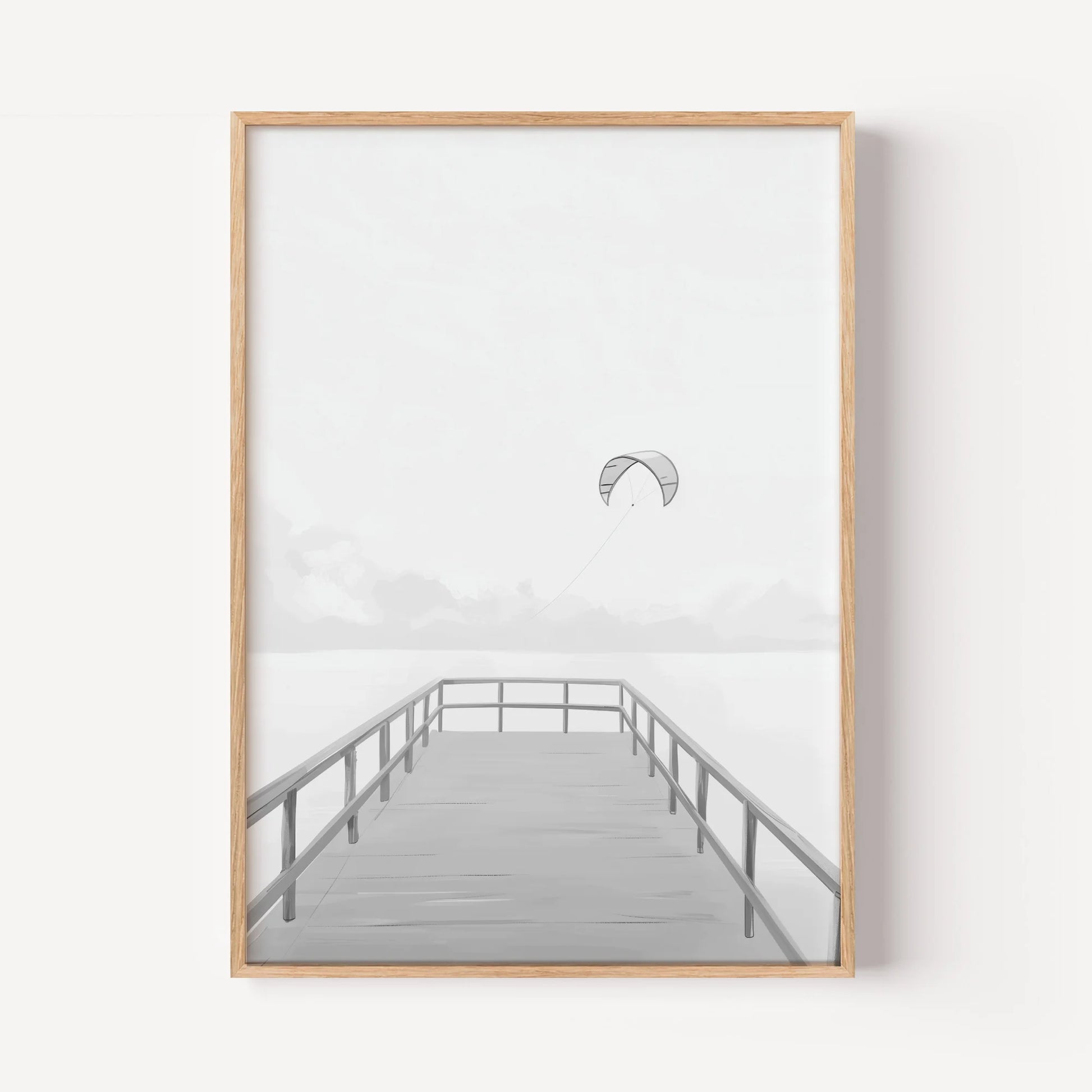 Floating Kite on the Pier