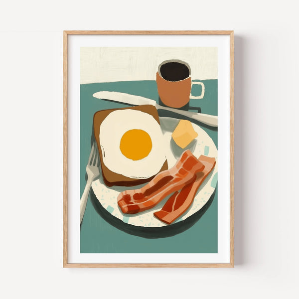 Minimalist Breakfast Scene