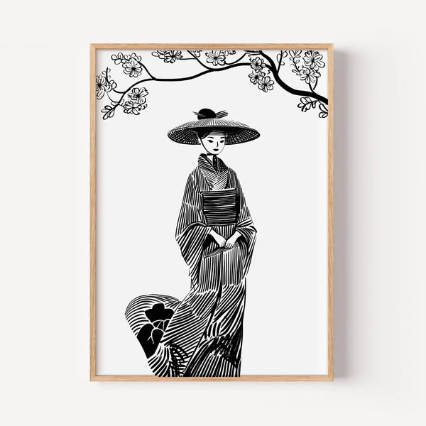 Modern Noir Japanese Elegance