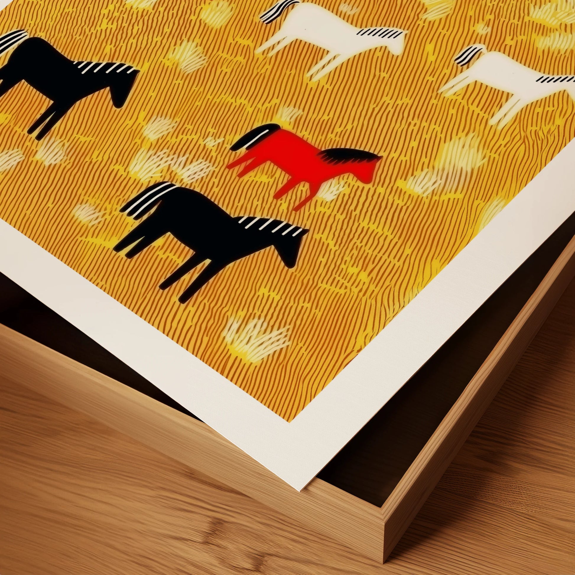 Mustangs of the Sunlit Hill