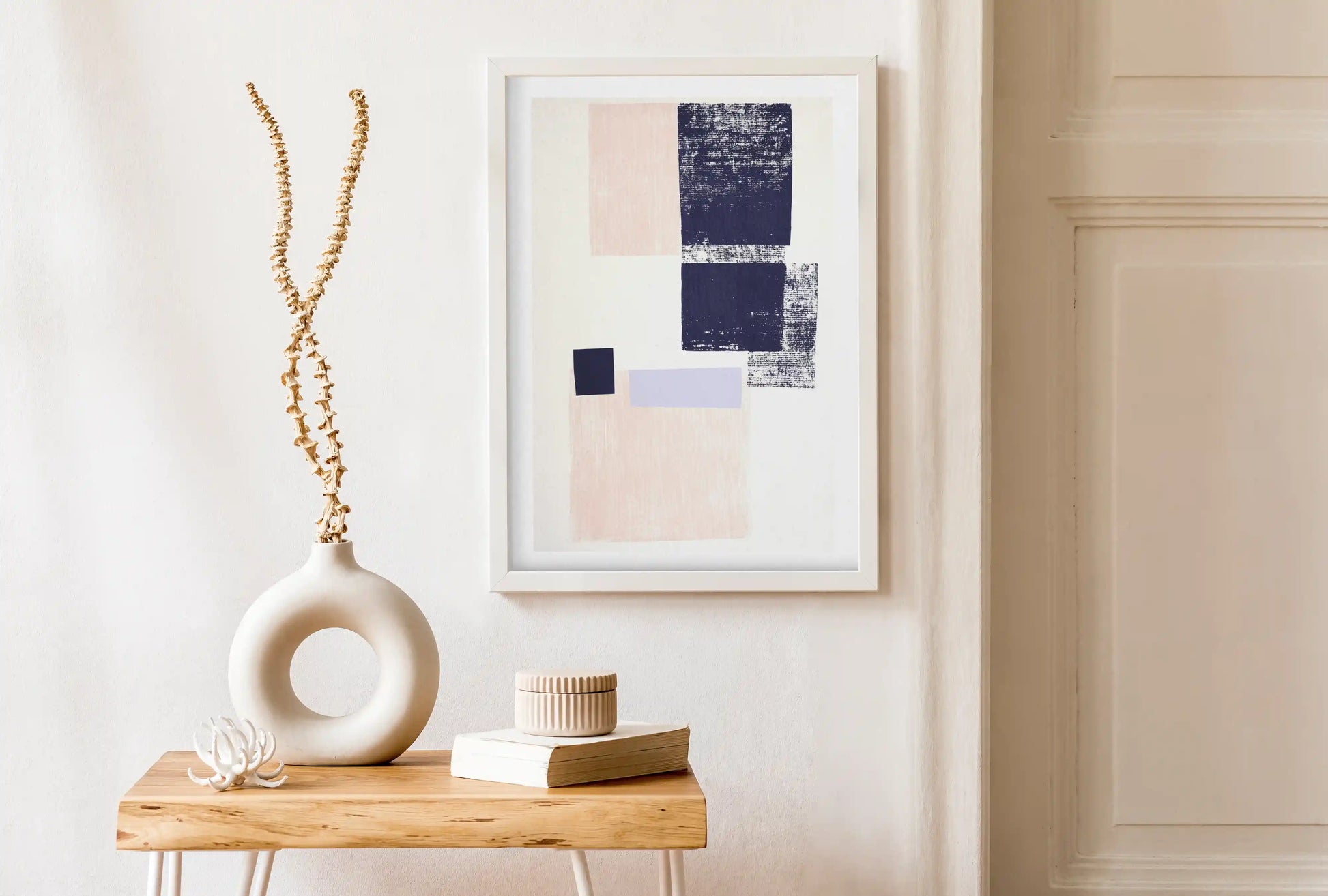 Offset Blocks with Lavender
