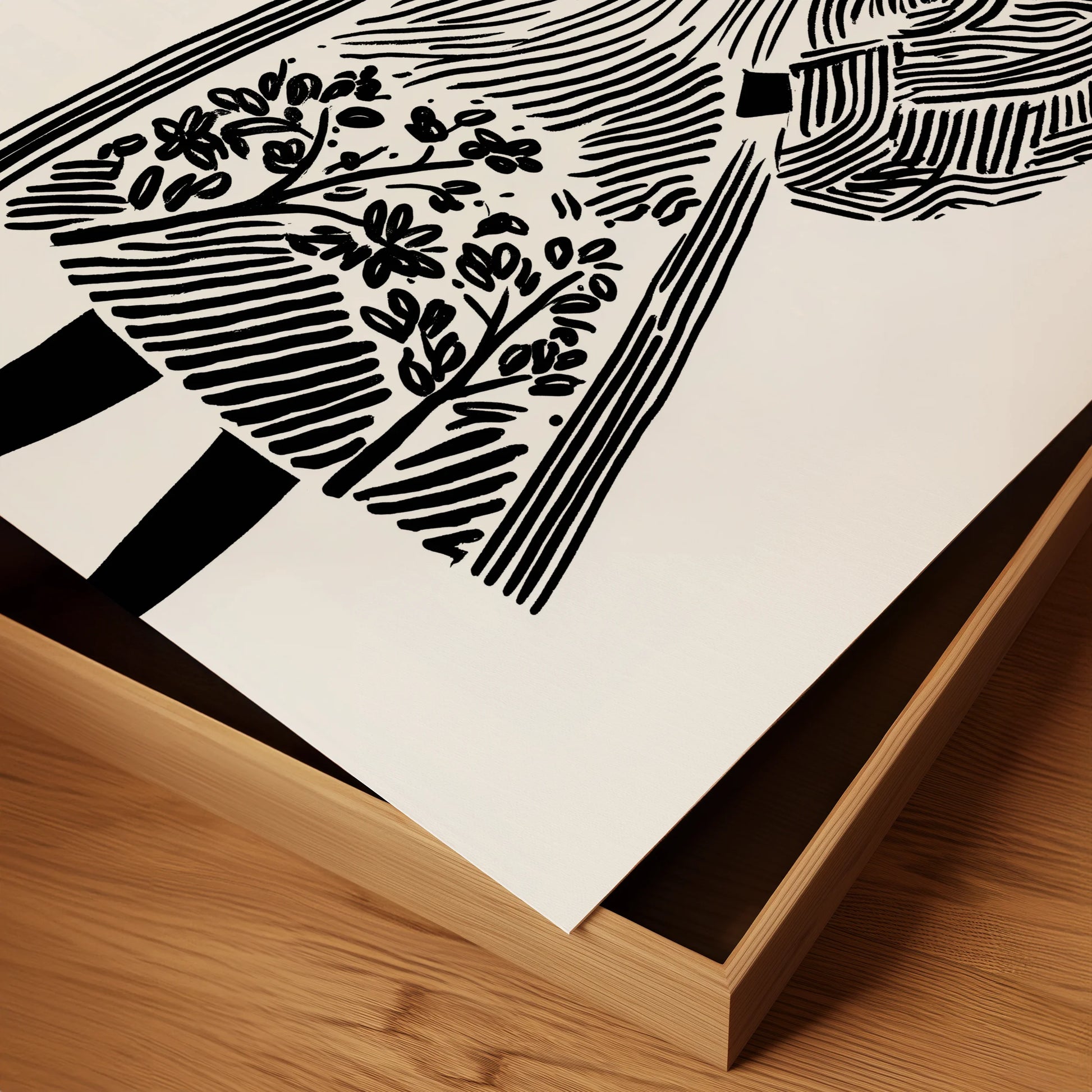 Ottoman Elegance in Monochrome Ink 5