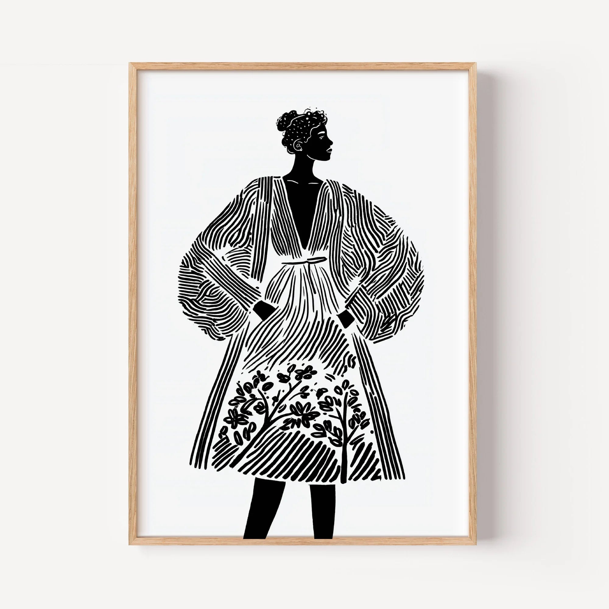Ottoman Elegance in Monochrome Ink 5