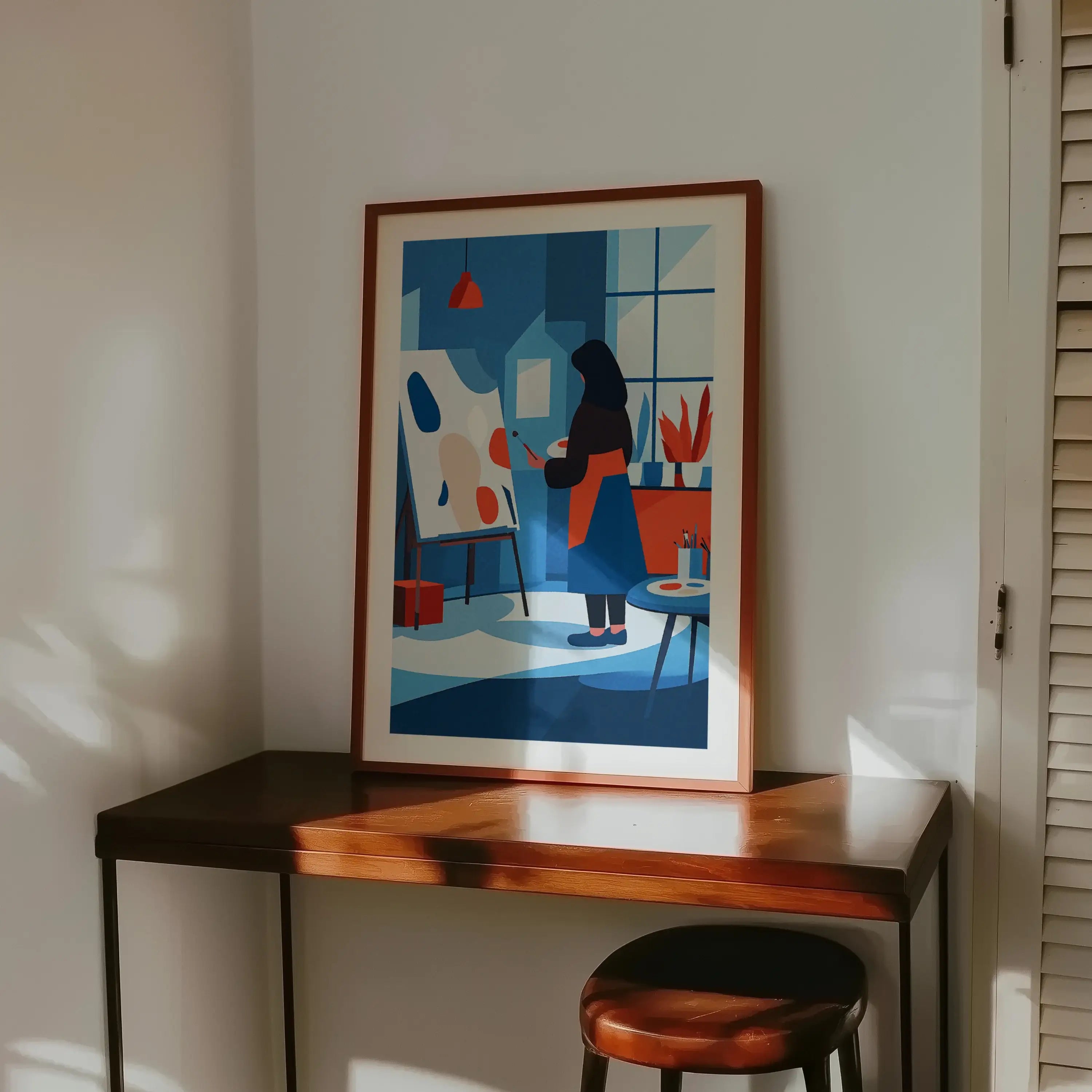 Painter at her Easel