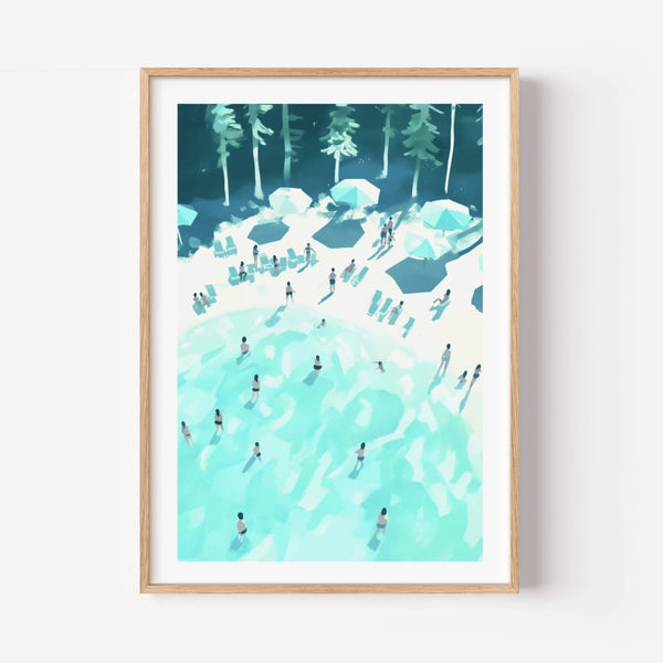 Parasols and Pine Shadows