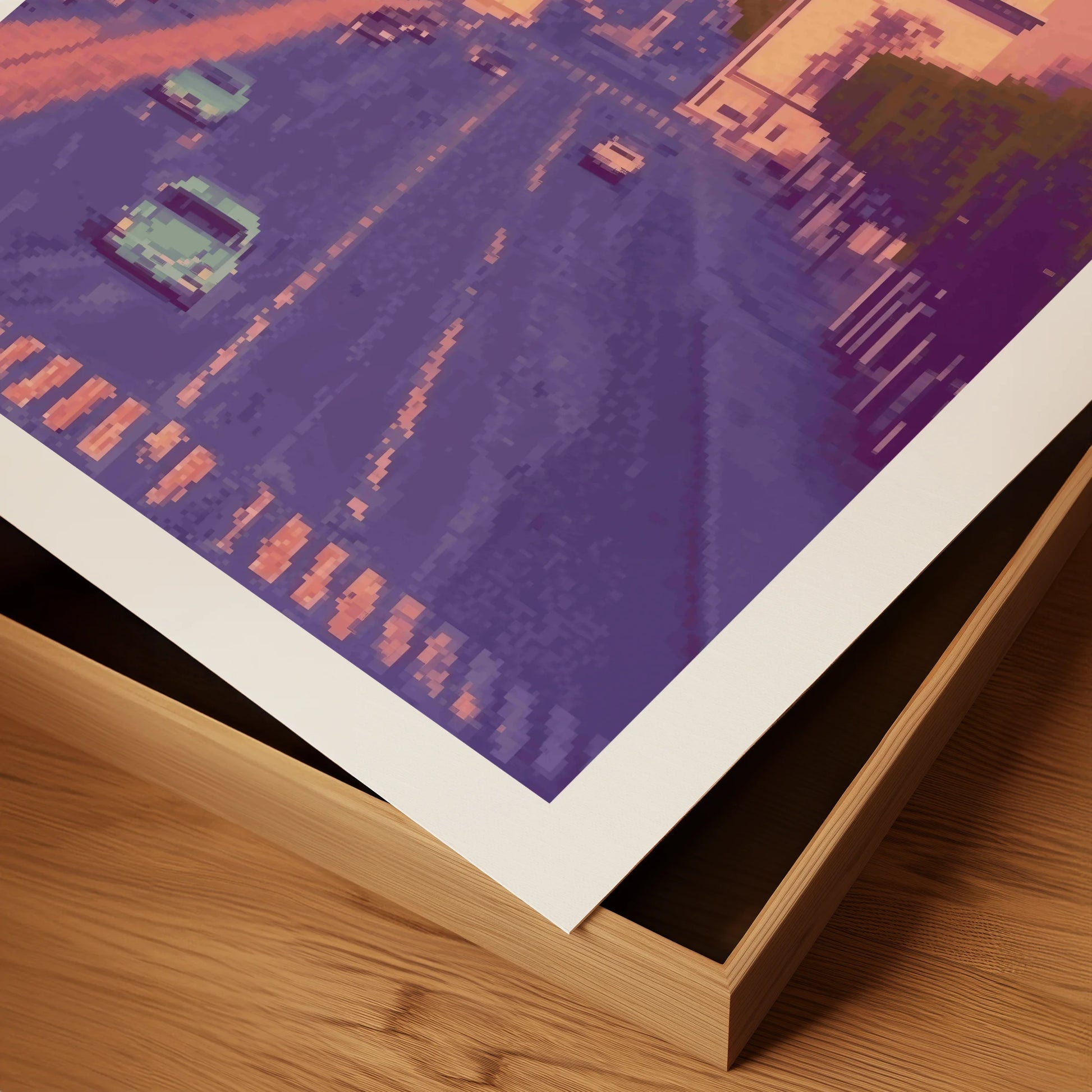 Pixel Paris Sunset