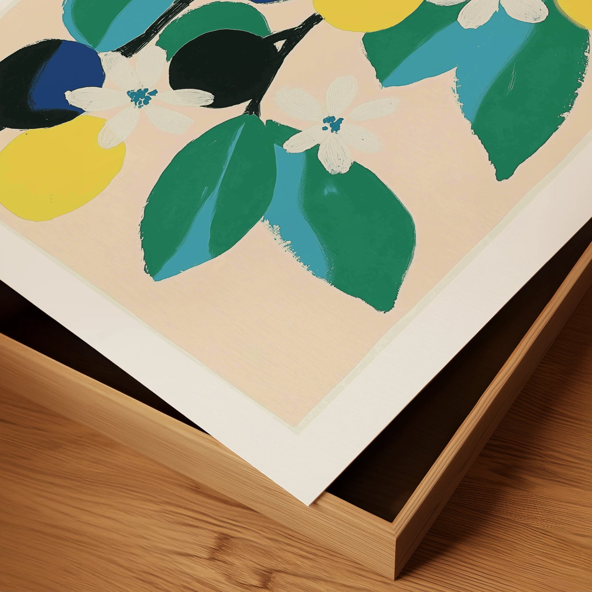 Plums and Azure Petals
