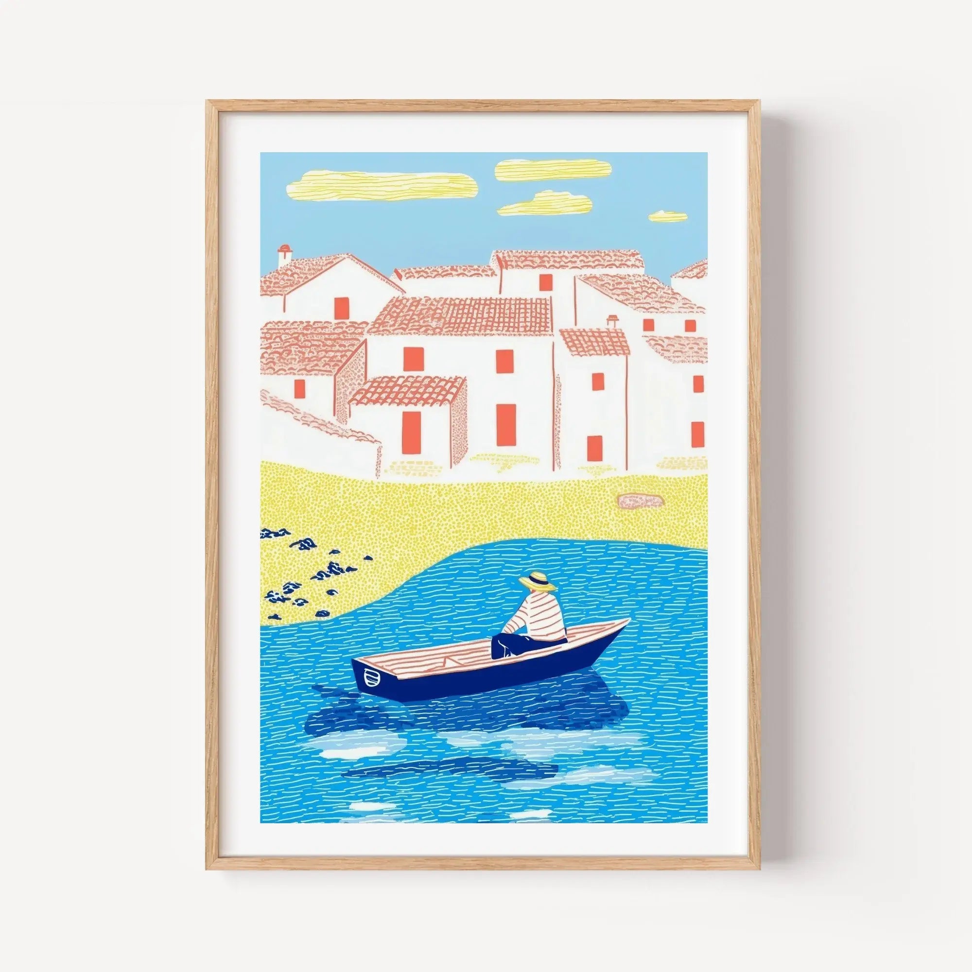 Quiet Morning in the Coastal Village