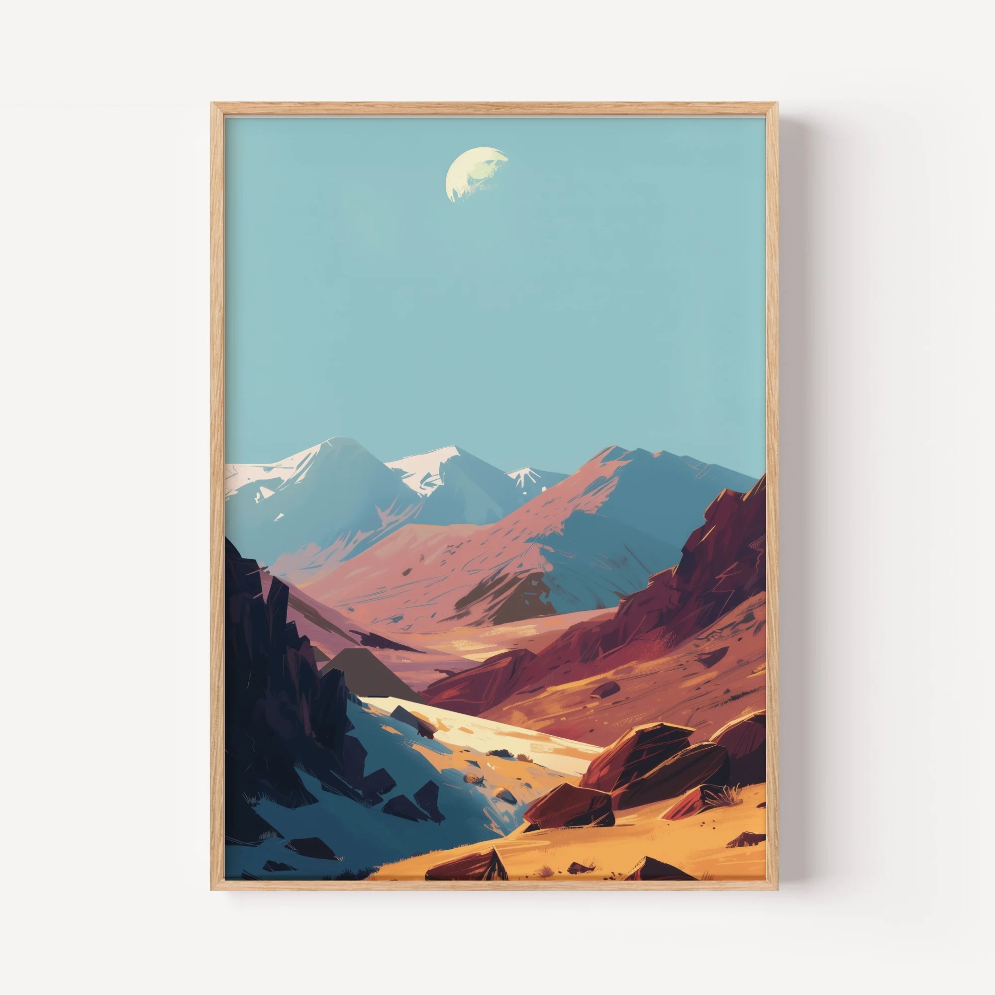 Red Valley and Distant Peaks