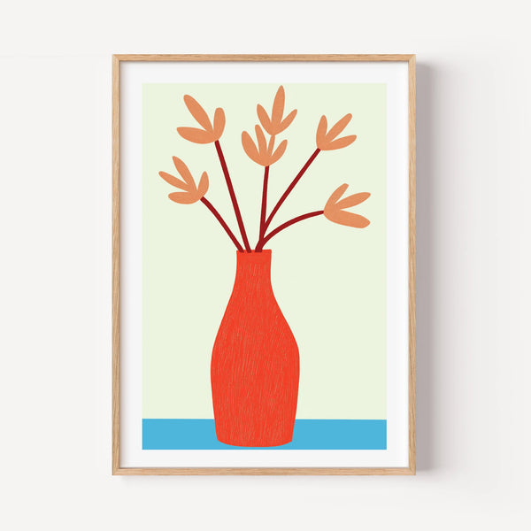 Red Vase