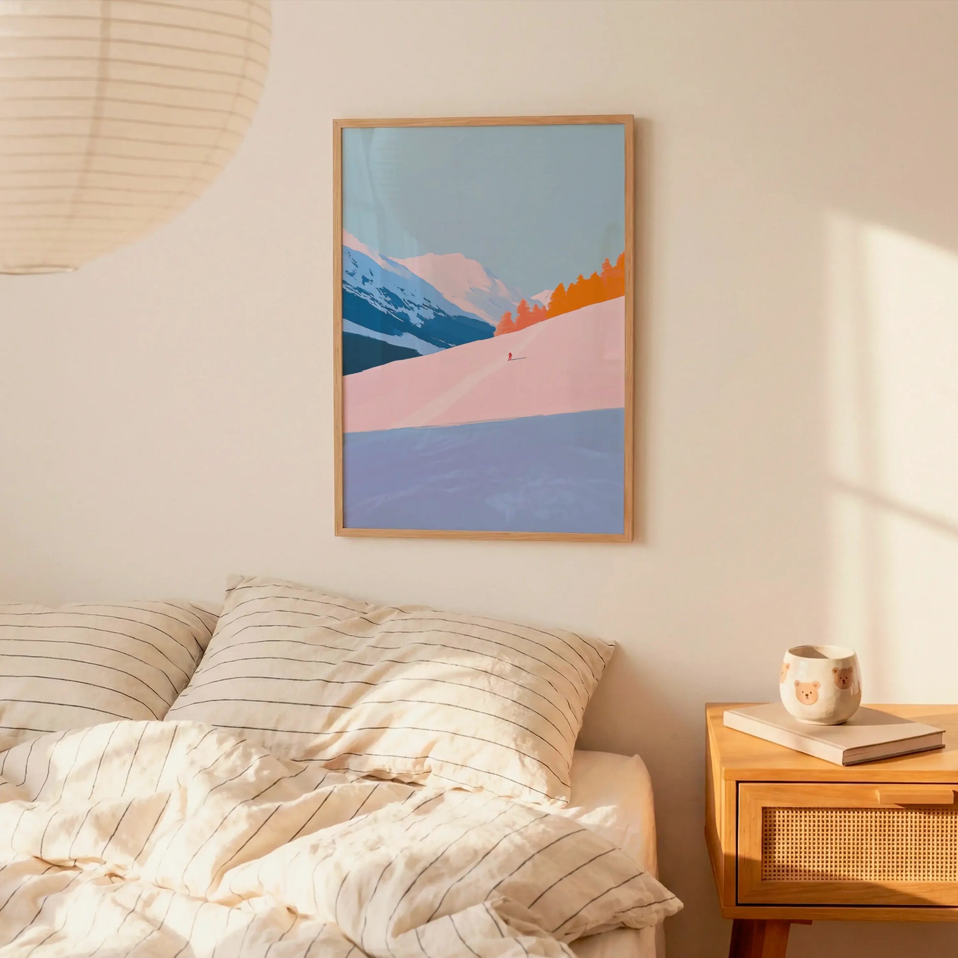 Sunset Hues on an Alpine Slope