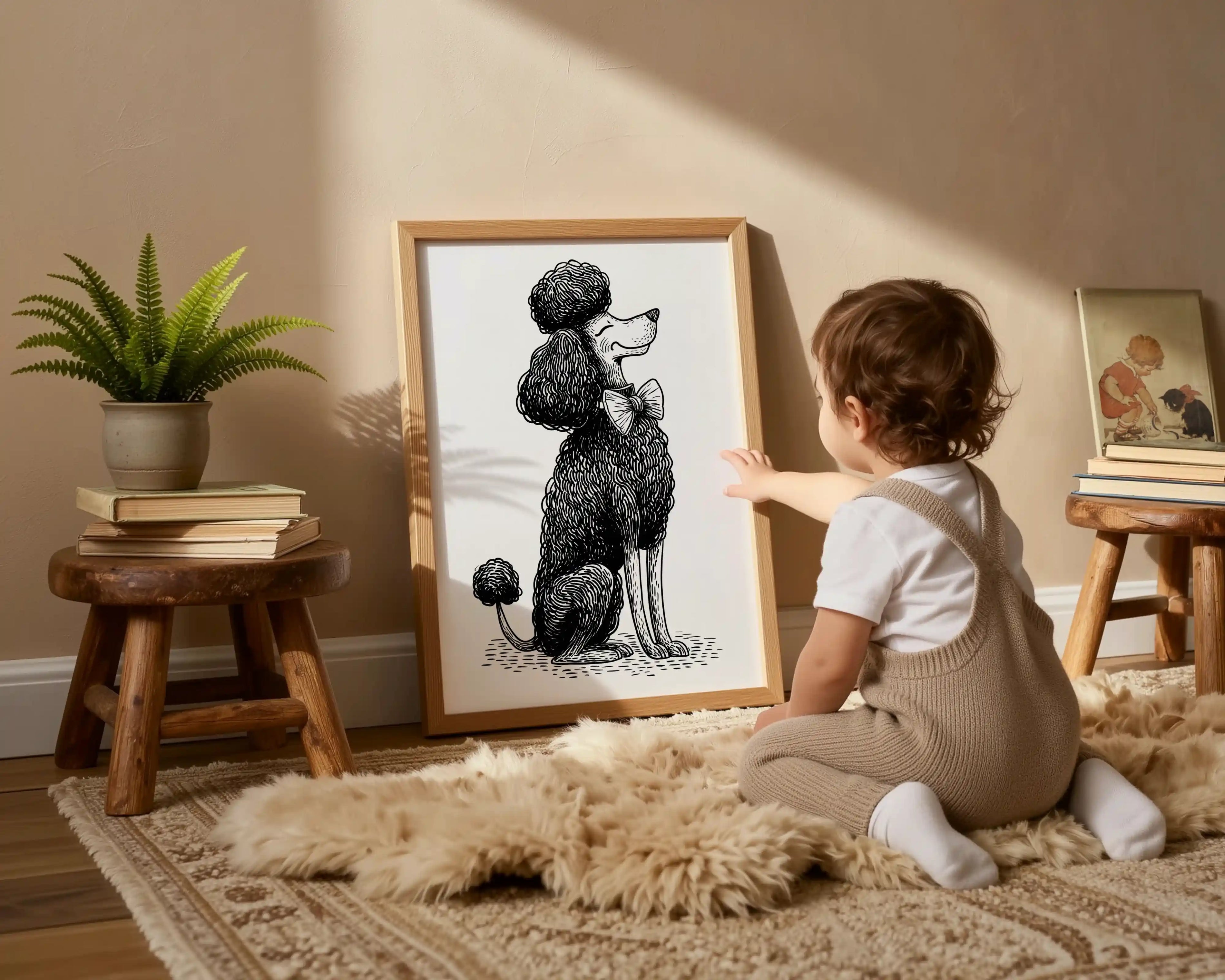 The Elegant Poodle in Profile