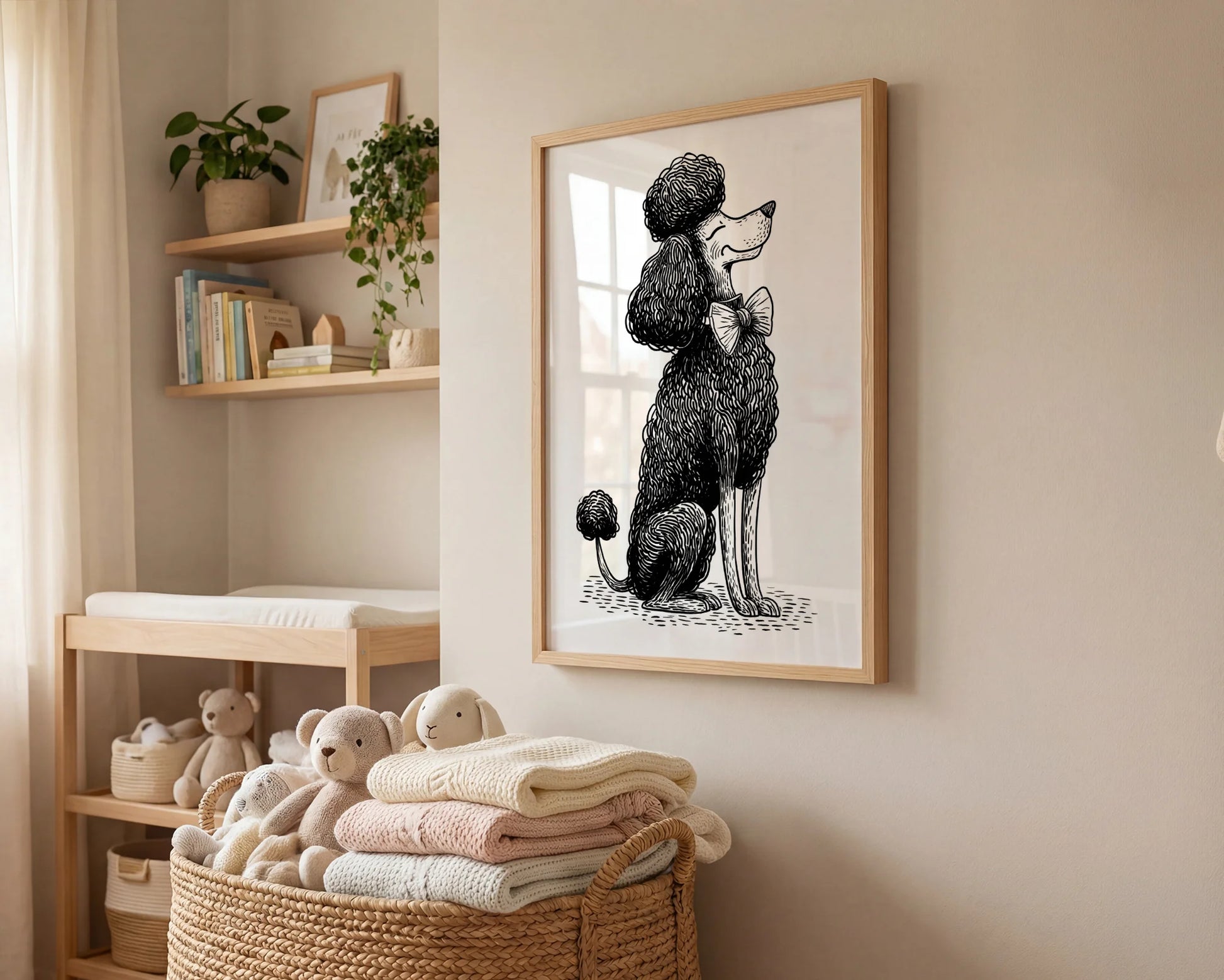 The Elegant Poodle in Profile