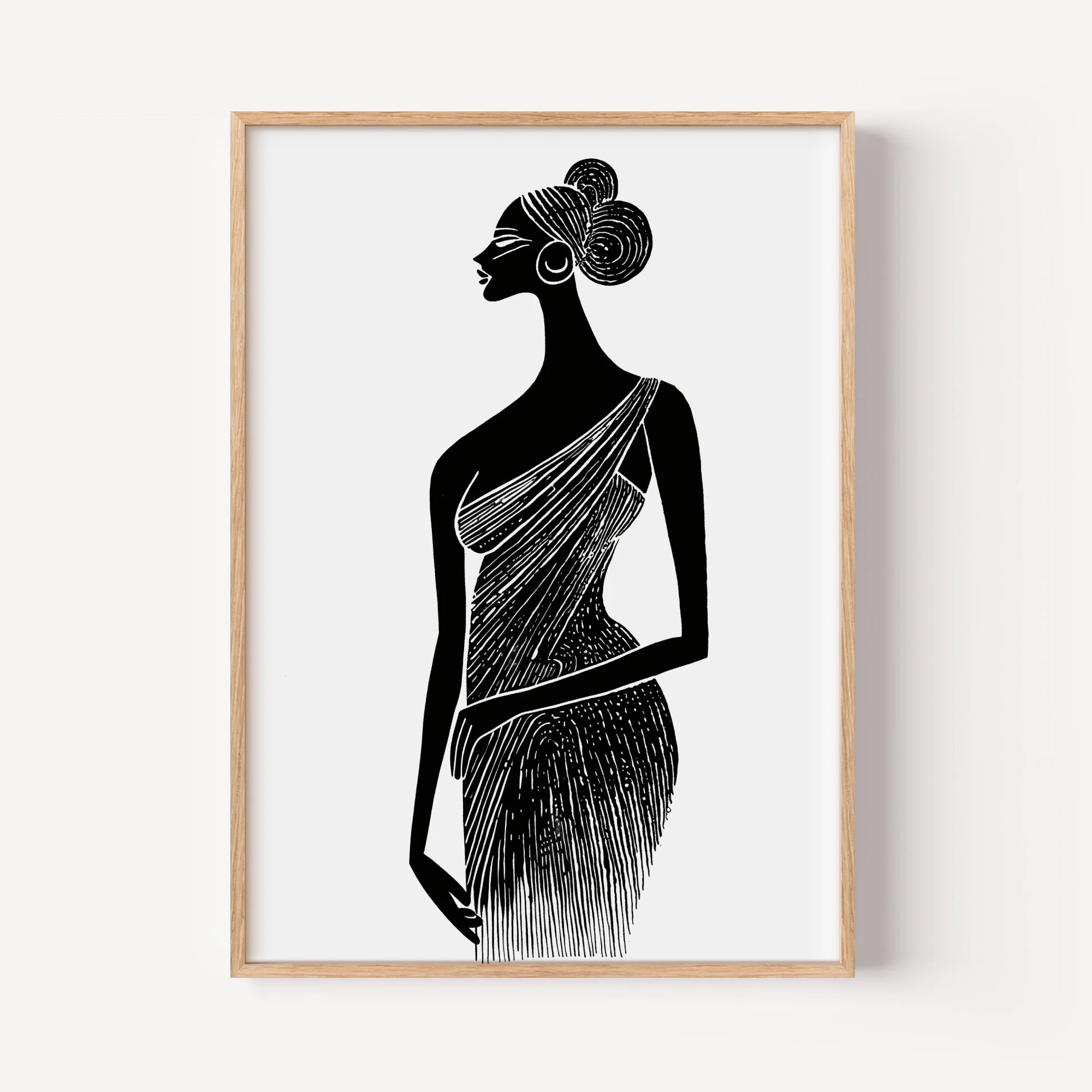 The Elegant Sari Silhouette