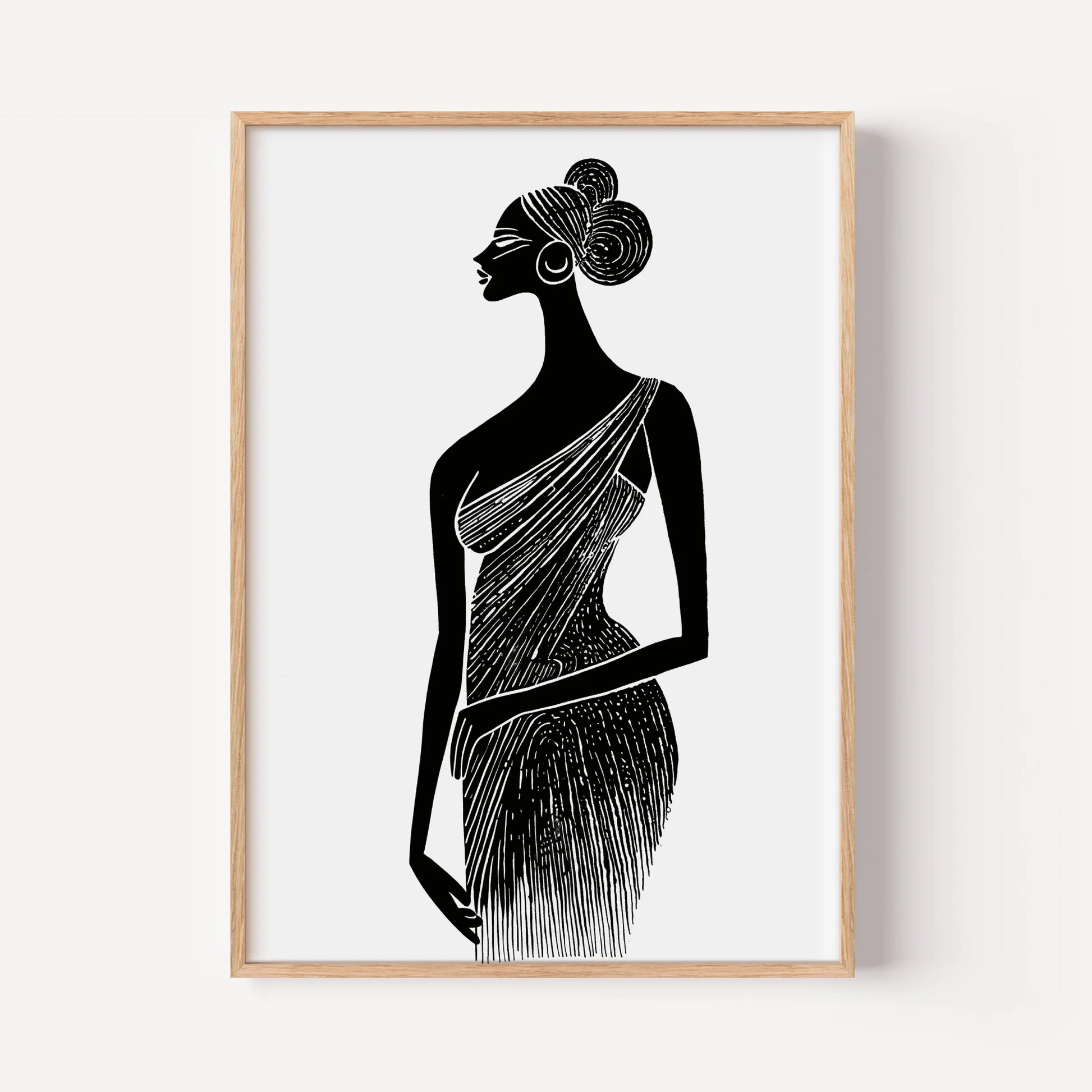 The Elegant Sari Silhouette