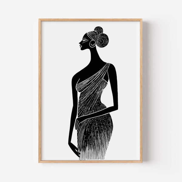 The Elegant Sari Silhouette