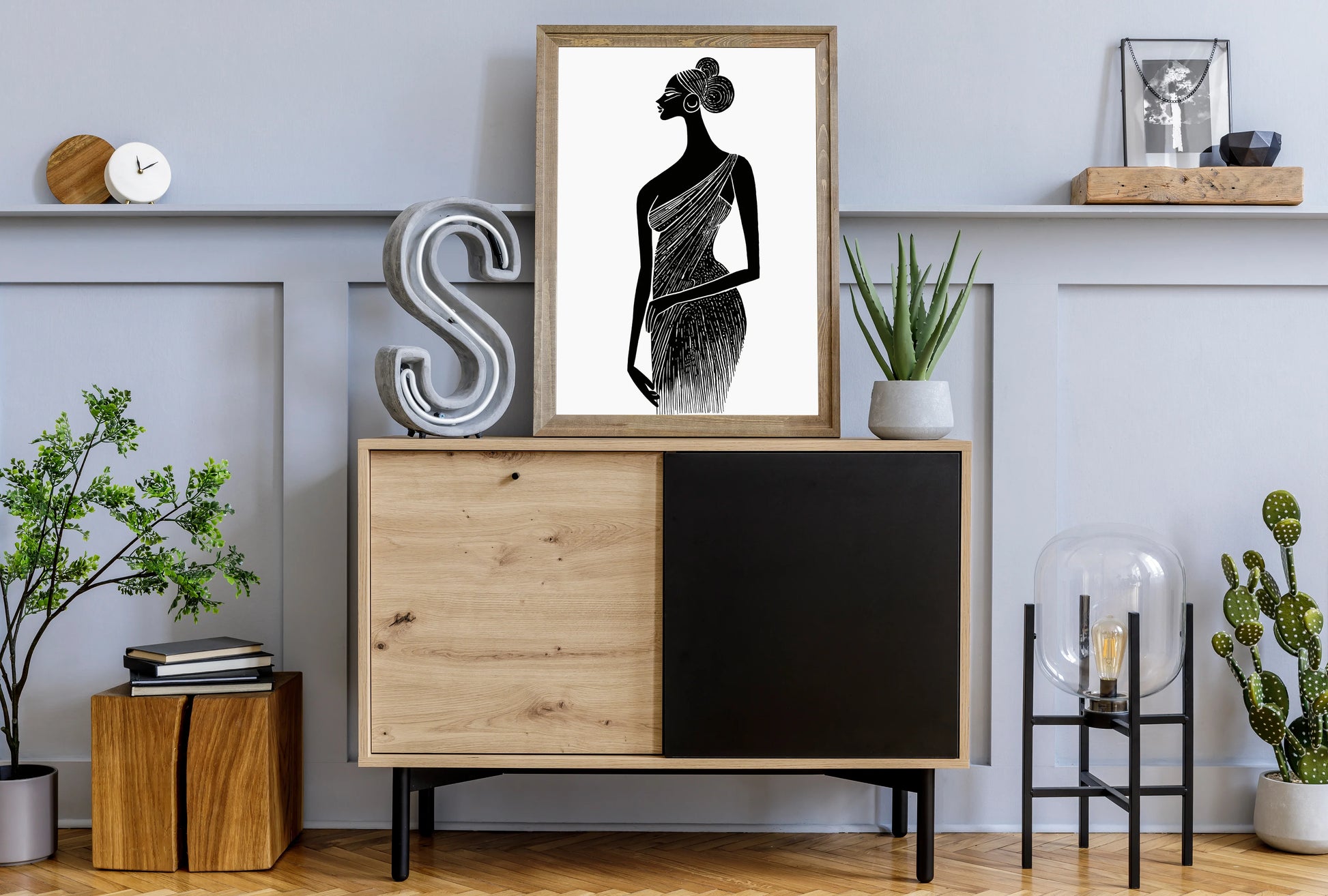 The Elegant Sari Silhouette