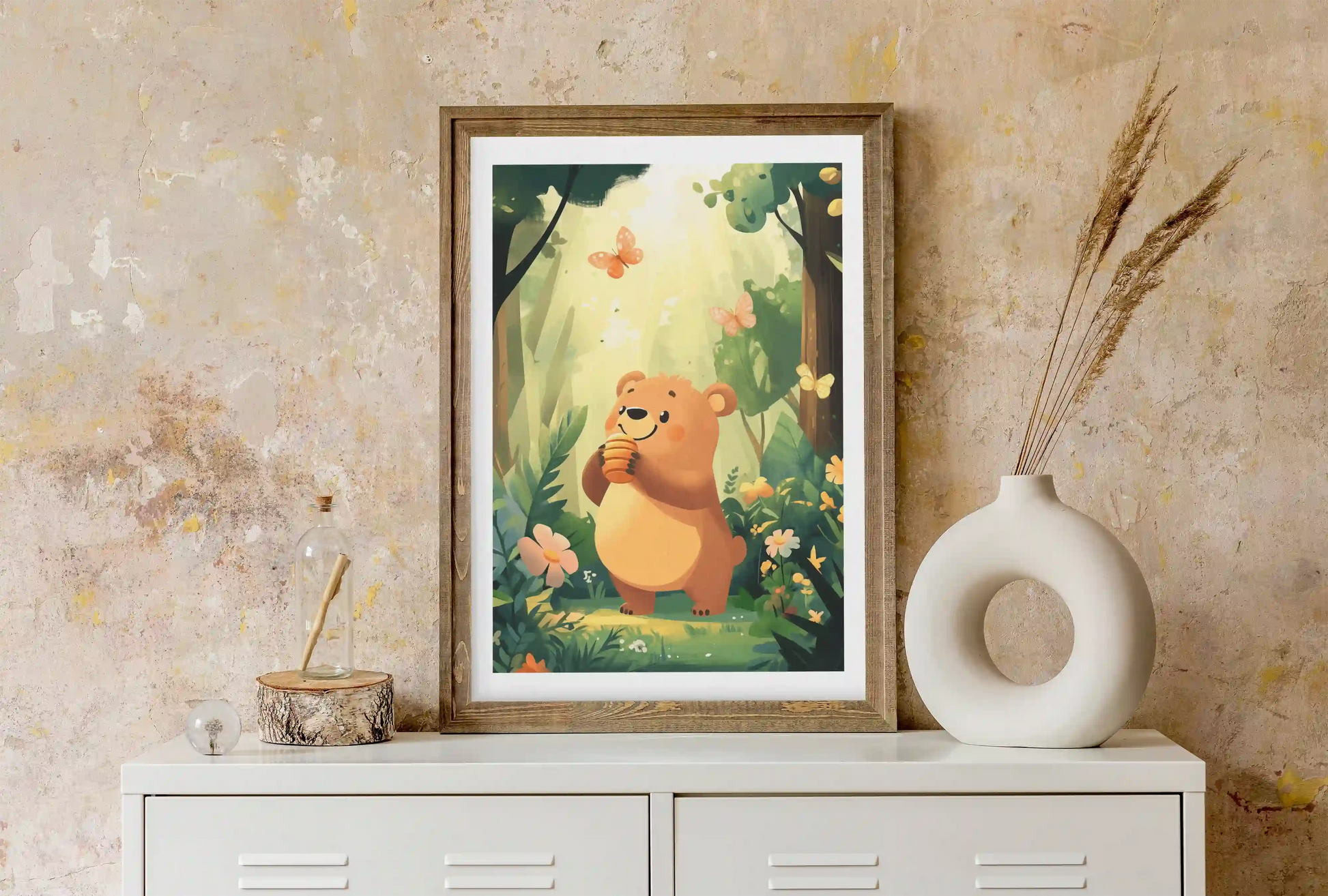 The Honey Bear and the Butterflies