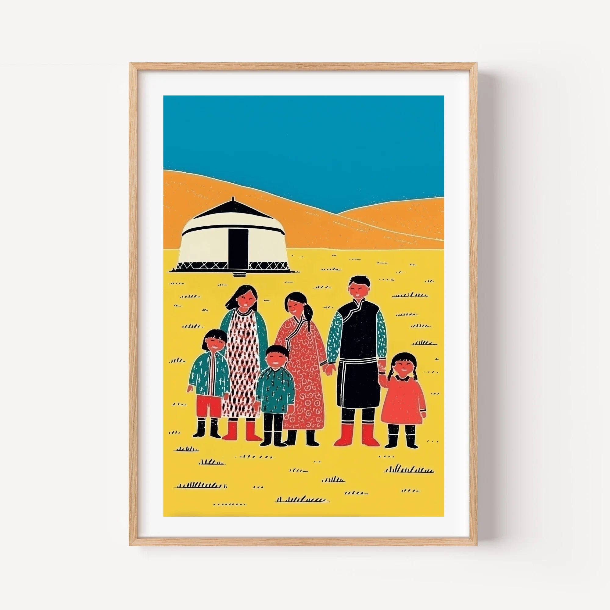 The Mongolian Nomad Family