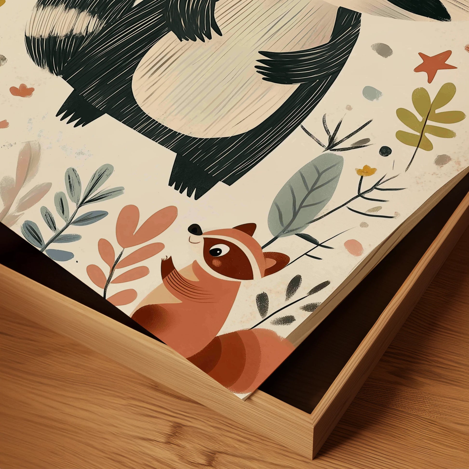 The Raccoon's Starry Woods