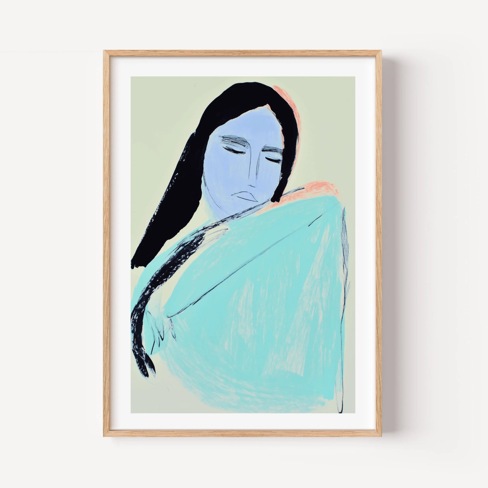 The Serene Azure Muse
