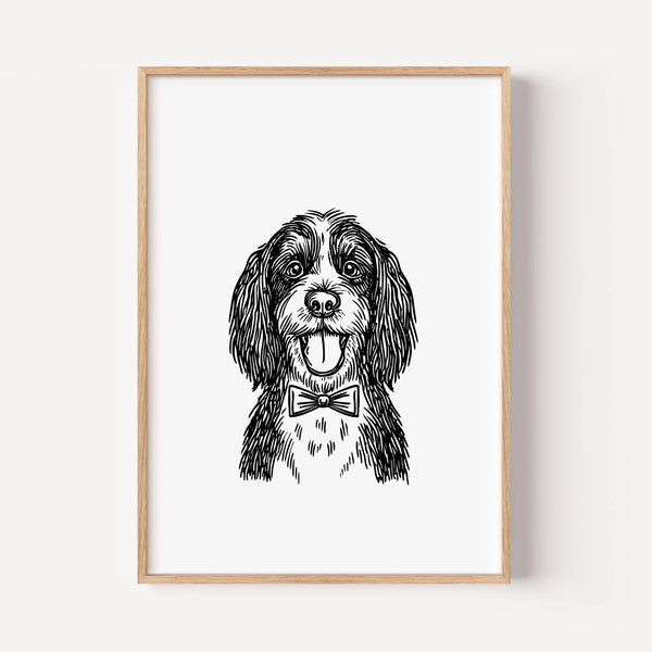 The Smiling Dog in a Bow Tie