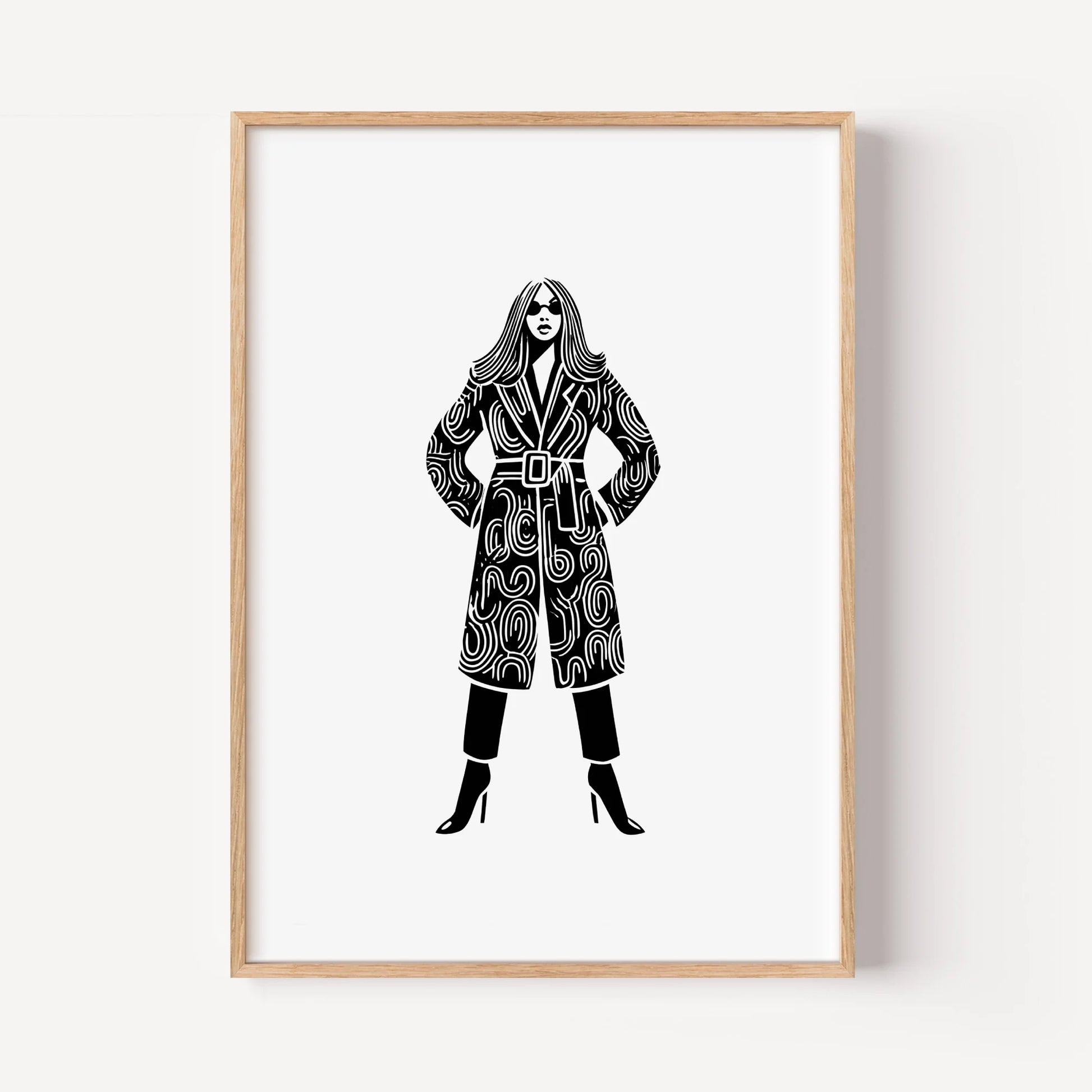 The Woman in the Swirled Coat