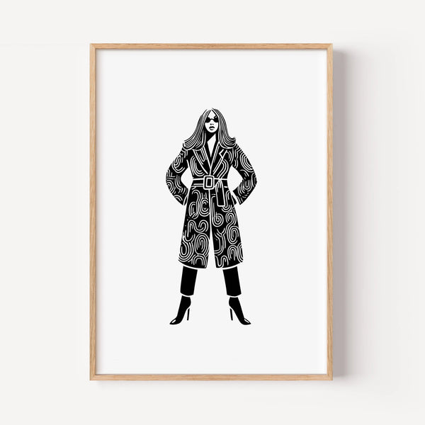 The Woman in the Swirled Coat