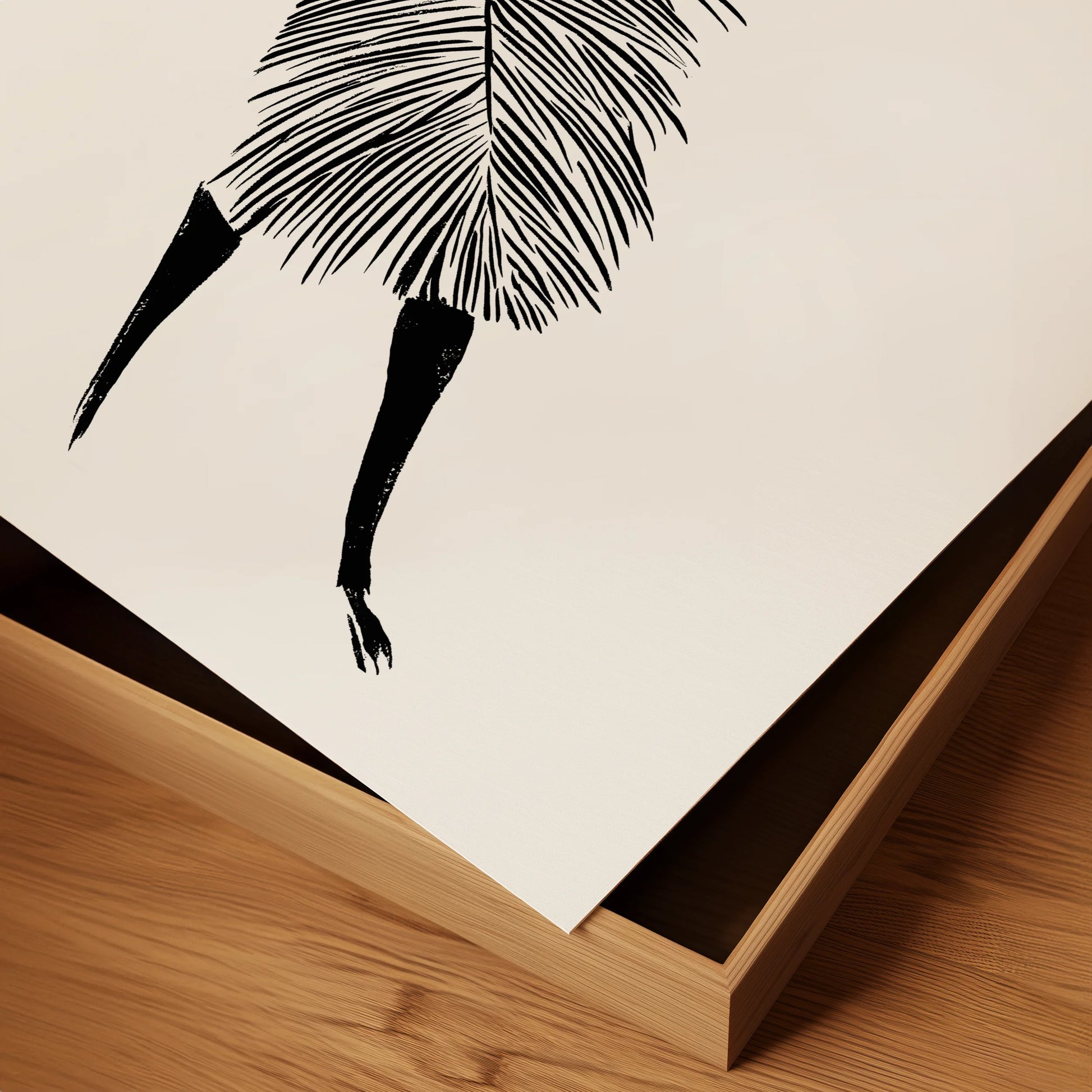 The Woman in the Textured Pine Dress