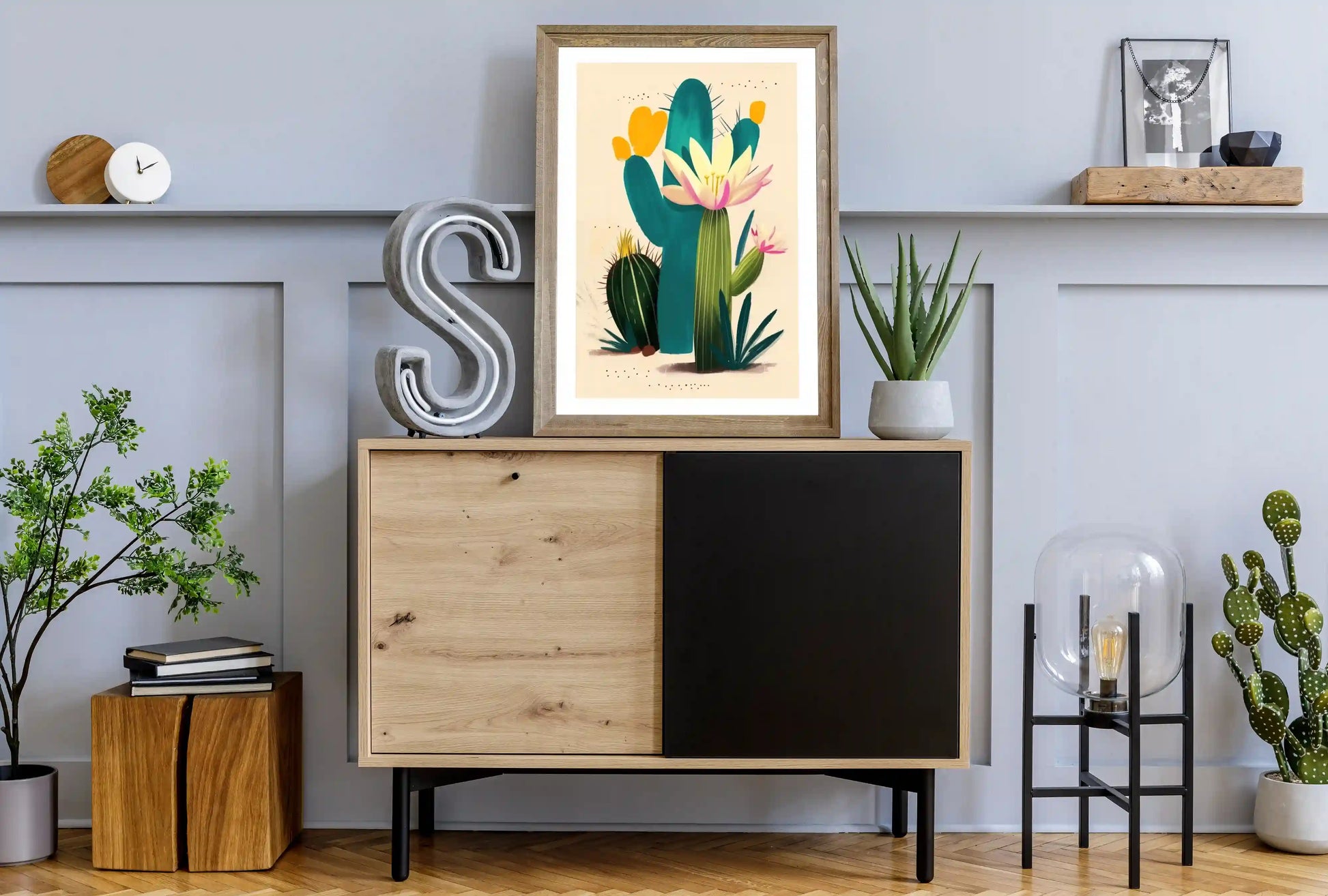 Vibrant Cactus Still Life