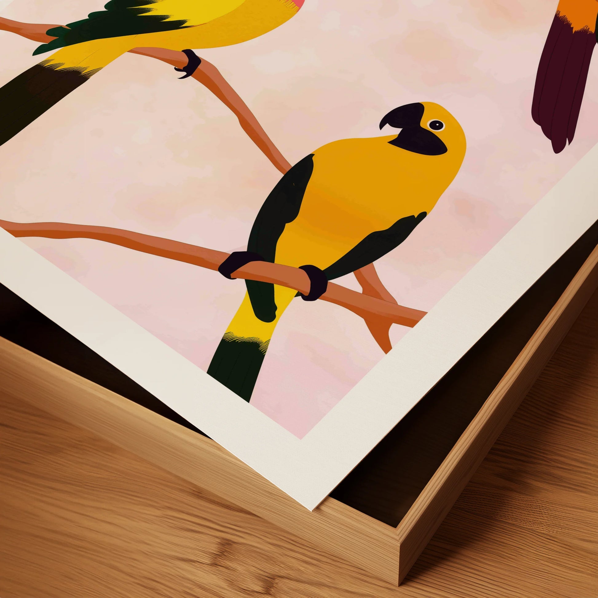 Vibrant Tropical Parrots