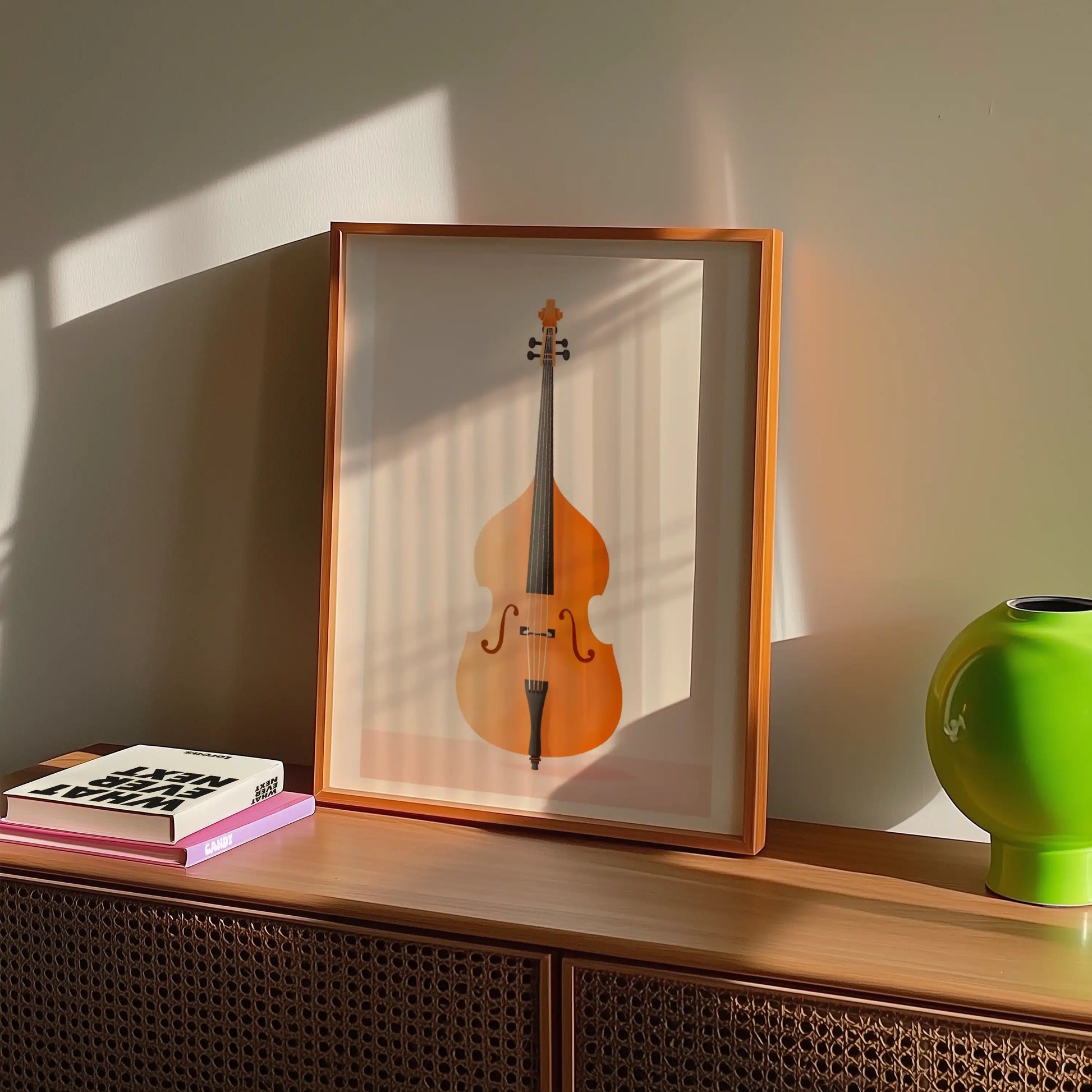 Vintage Double Bass Silhouette