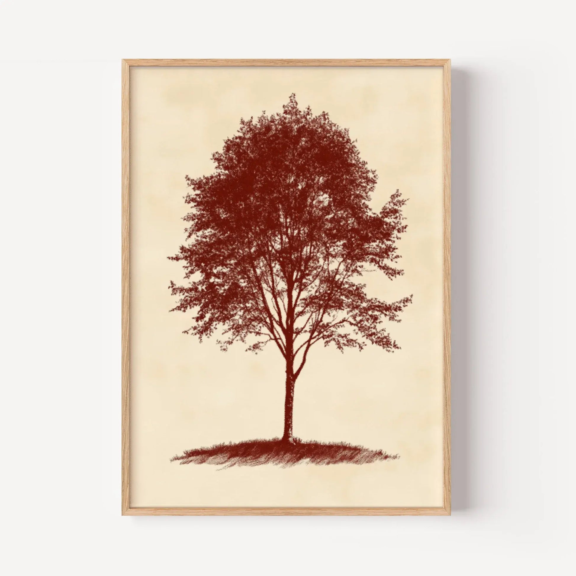 Vintage Hillside Tree