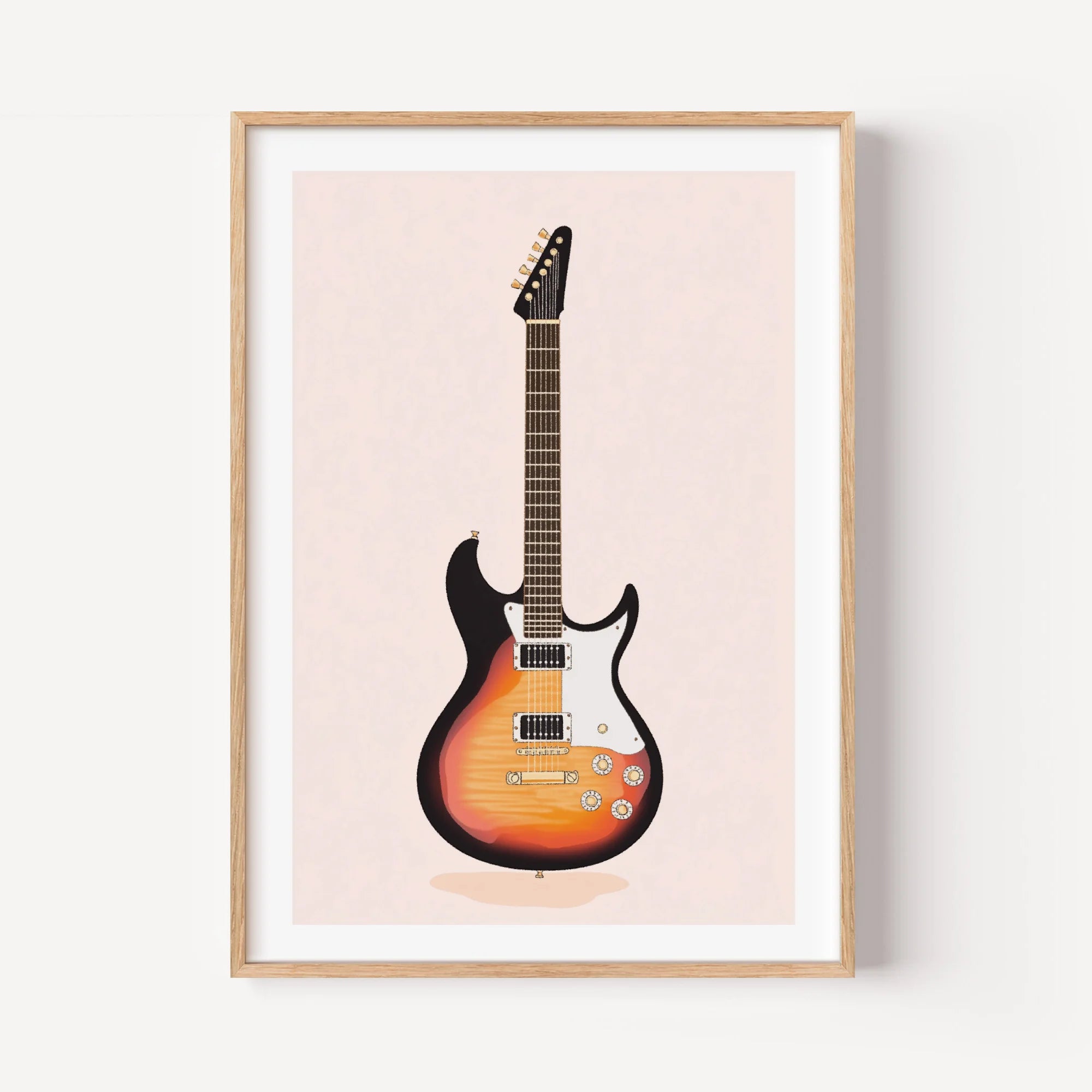 Vintage Sunburst Electric Guitar