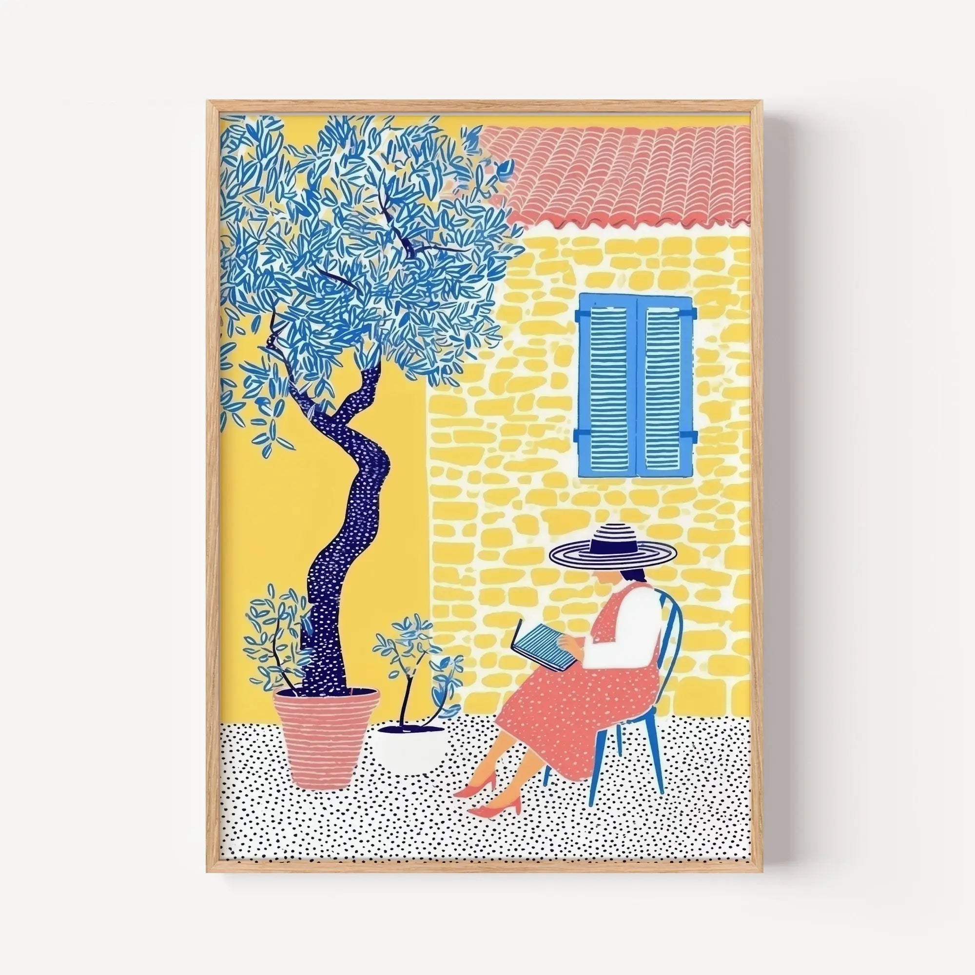 Woman Reading in the Garden
