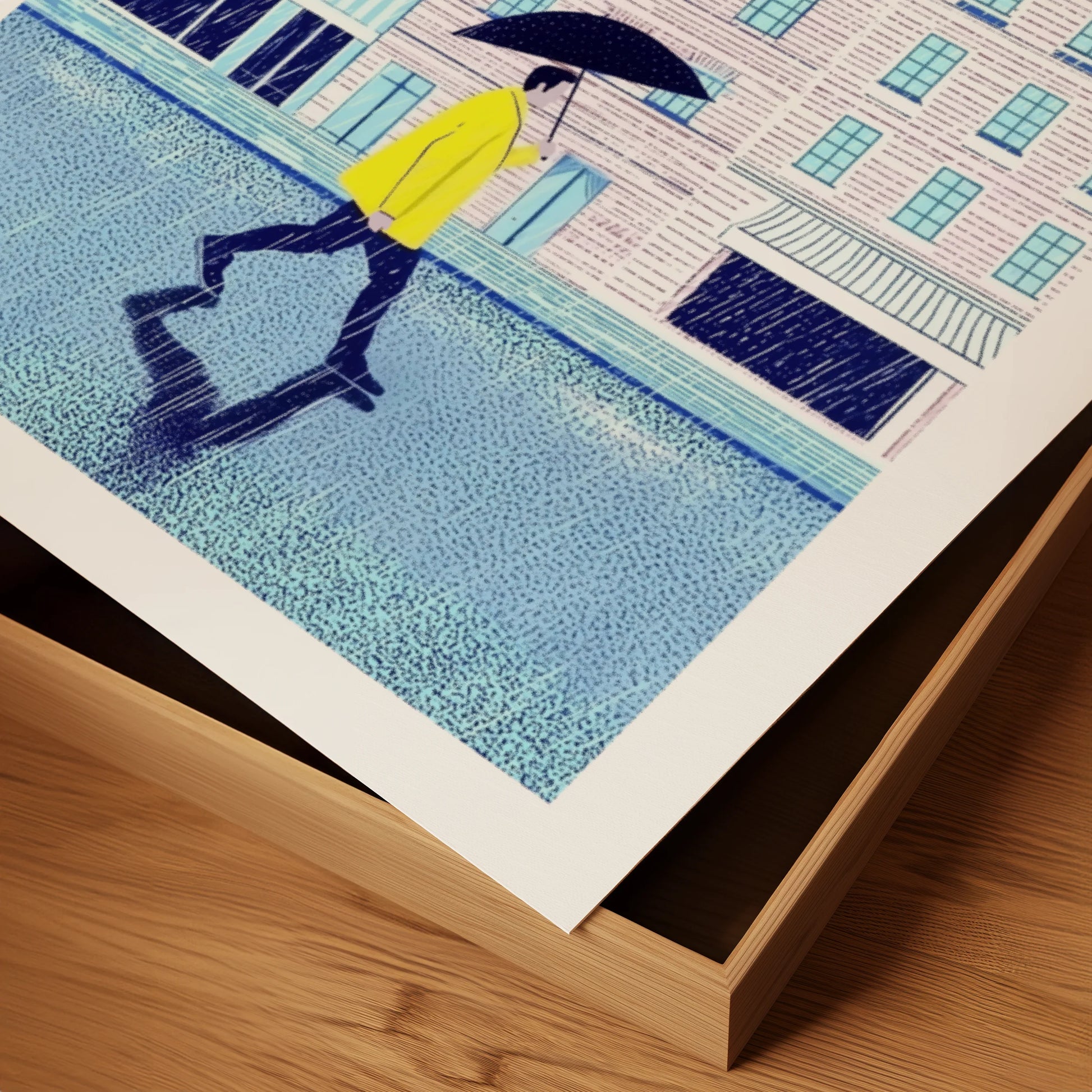 Yellow Raincoat in Paris