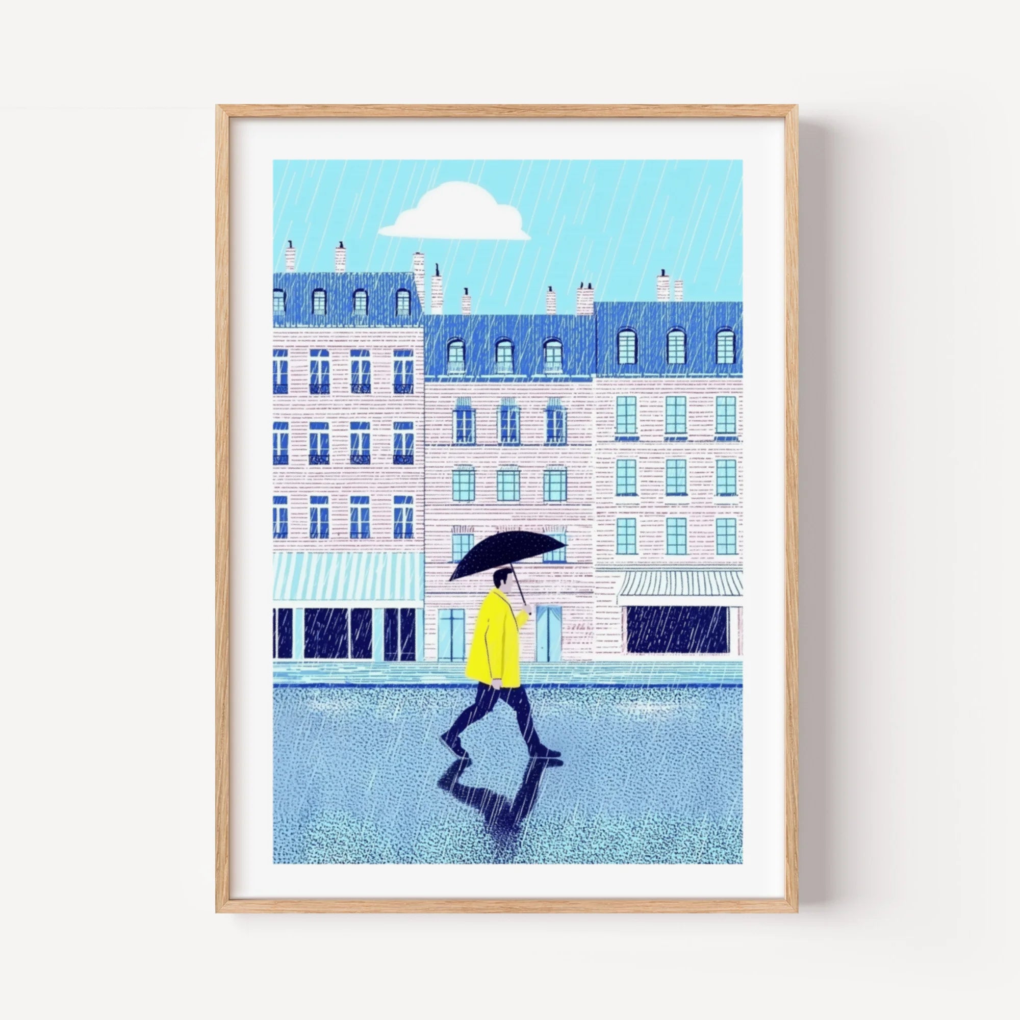 Yellow Raincoat in Paris